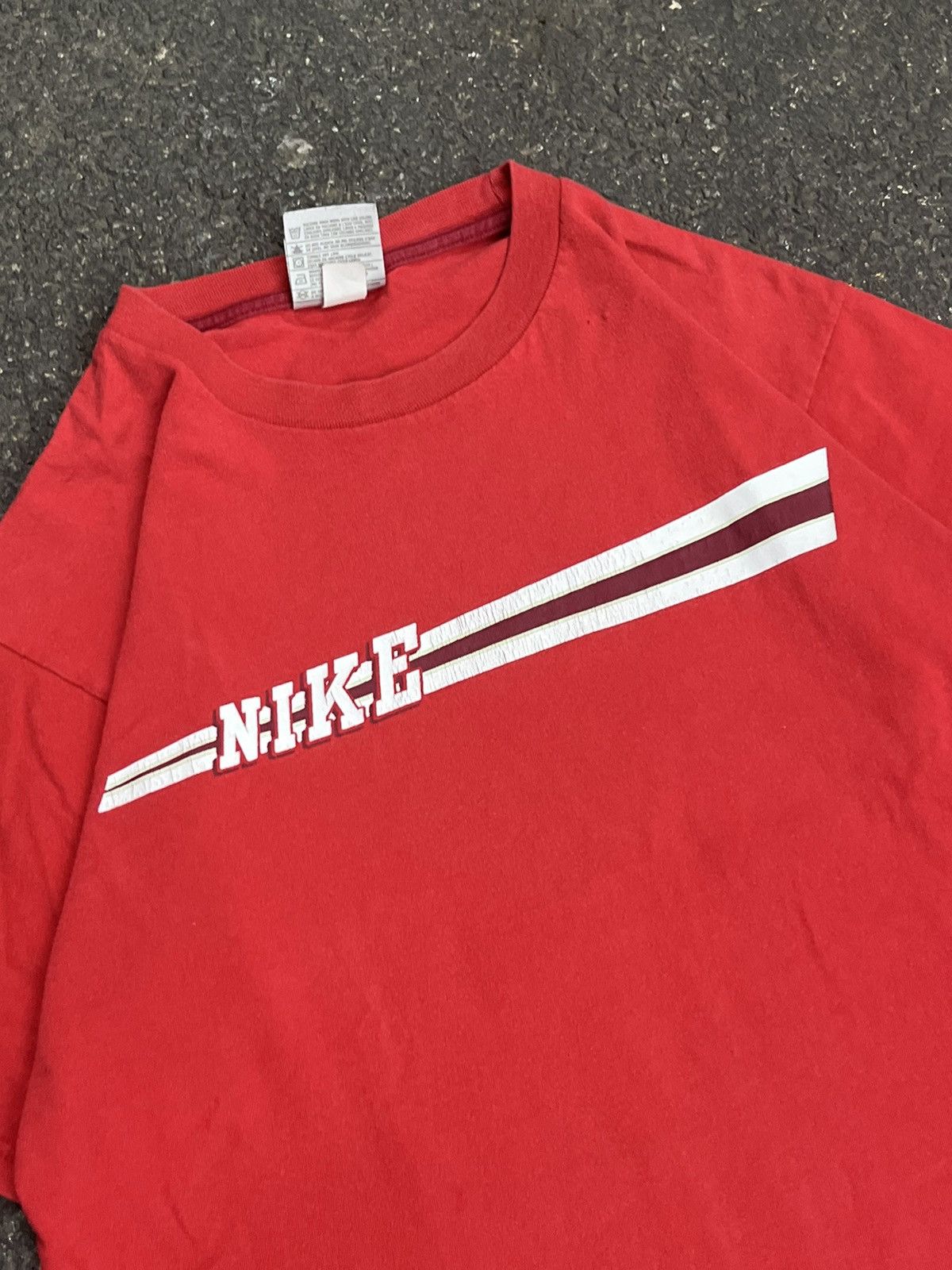 Nike × Vintage Nike spell out vintage tee shirt hype rare y2k streetwear Size US L / EU 52-54 / 3 - 4 Thumbnail