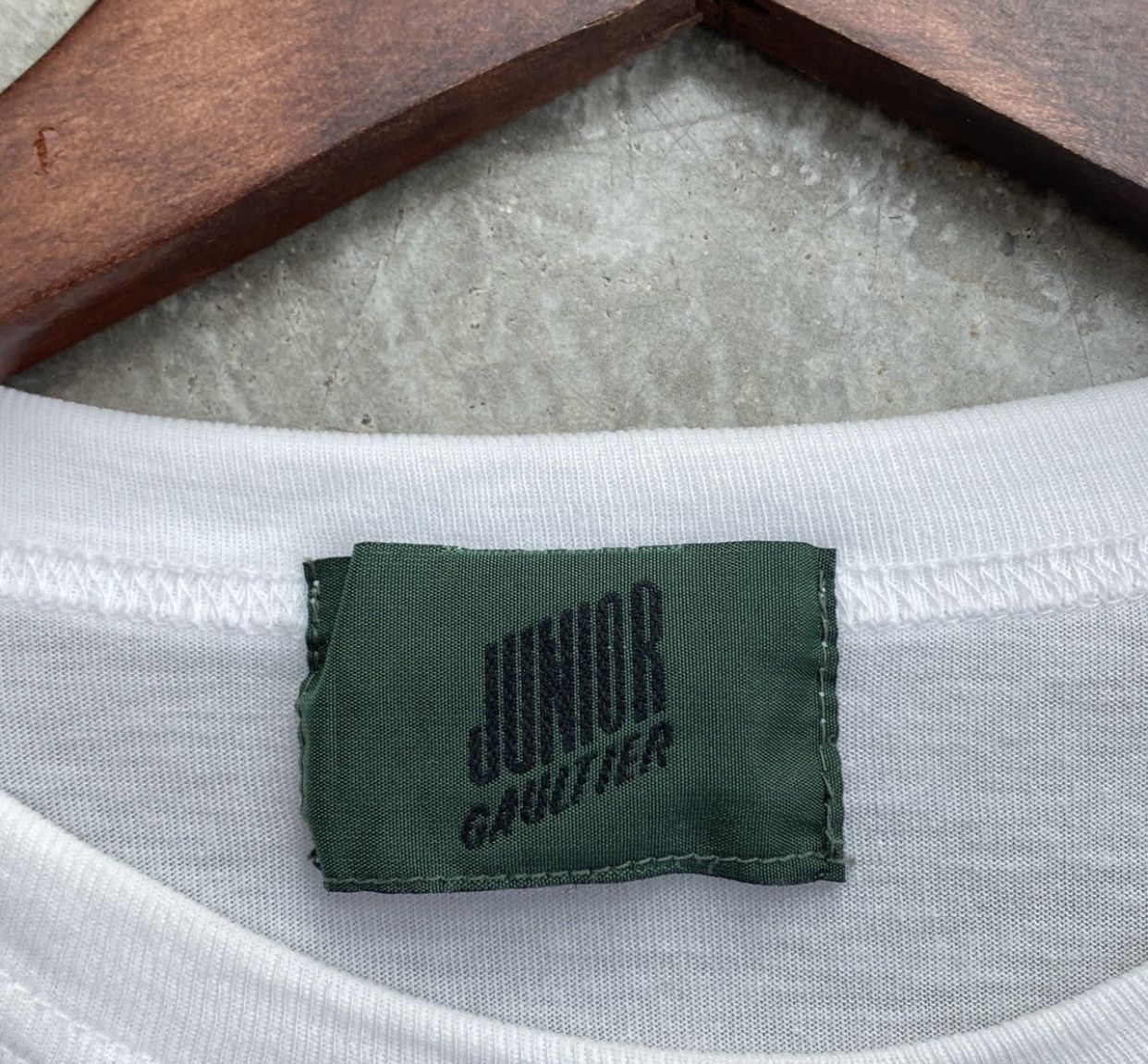 トップス 90s Junior Gaultier Layered long sleeve 90s Jean Paul Gaultier Mesh Shirt Long Sleeve Sheer Stained