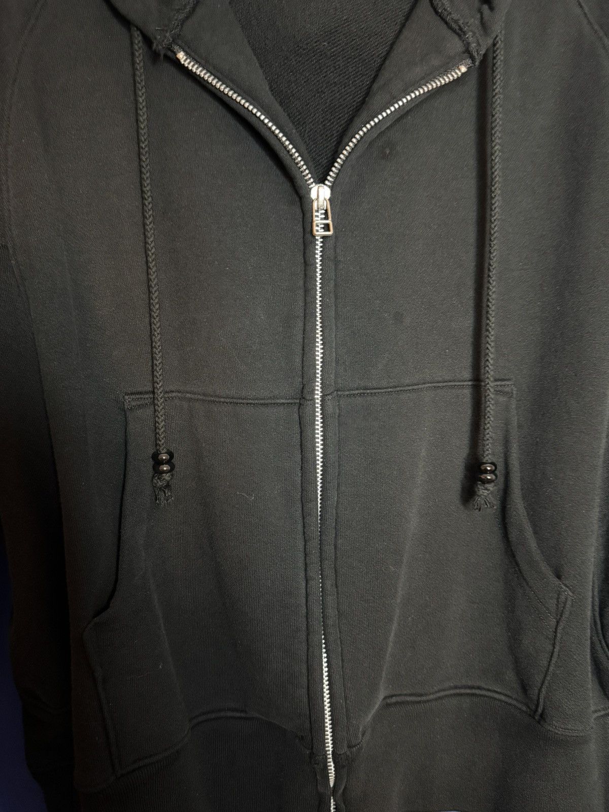 Japanese Brand NVRFRGT Cropped Paneled Zip-Up Hoodie Size US S / EU 44-46 / 1 - 10 Thumbnail