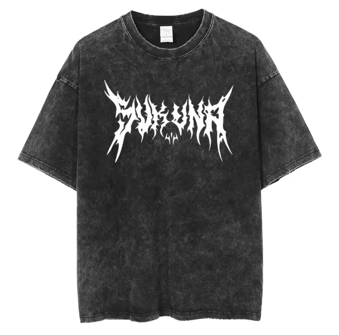 Japanese Brand High Street Anime Berserk Retro Letter Washed Black T-Shirt Size US L / EU 52-54 / 3 - 1 Thumbnail