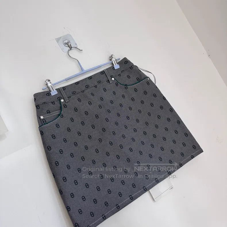 Hermes Hermes Pig Nose Patterned Skirt Size 25" / US 0 / IT 36 - 2 Thumbnail
