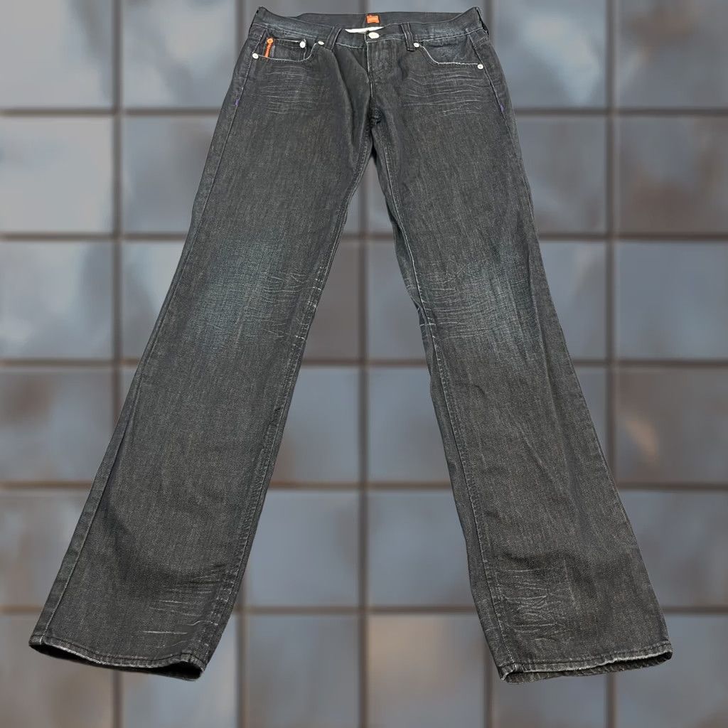 Hugo Boss HUGO BOSS Jeans Slim Bootcut 30 Womens Denim Grey Charcoal Wash 32 5-Pocket Design Comfort Easy Care Pockets Vintage: No Size 30" / US 8 / IT 44 - 1 Thumbnail