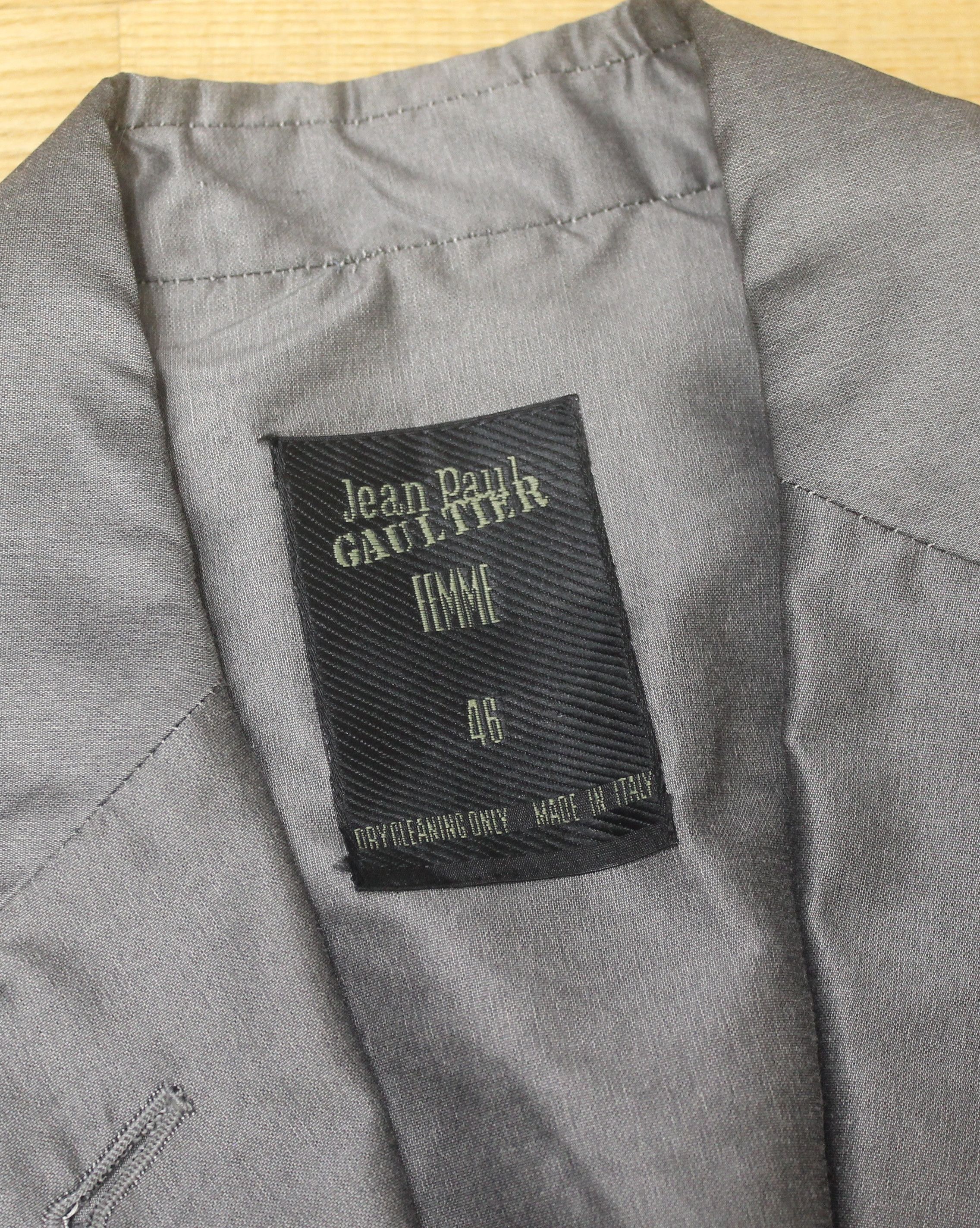 Jean Paul Gaultier × Vintage Jean Paul Gaultier Vintage 90's Multi-Pocket Jacket Blazer Size L / US 10 / IT 46 - 8 Thumbnail