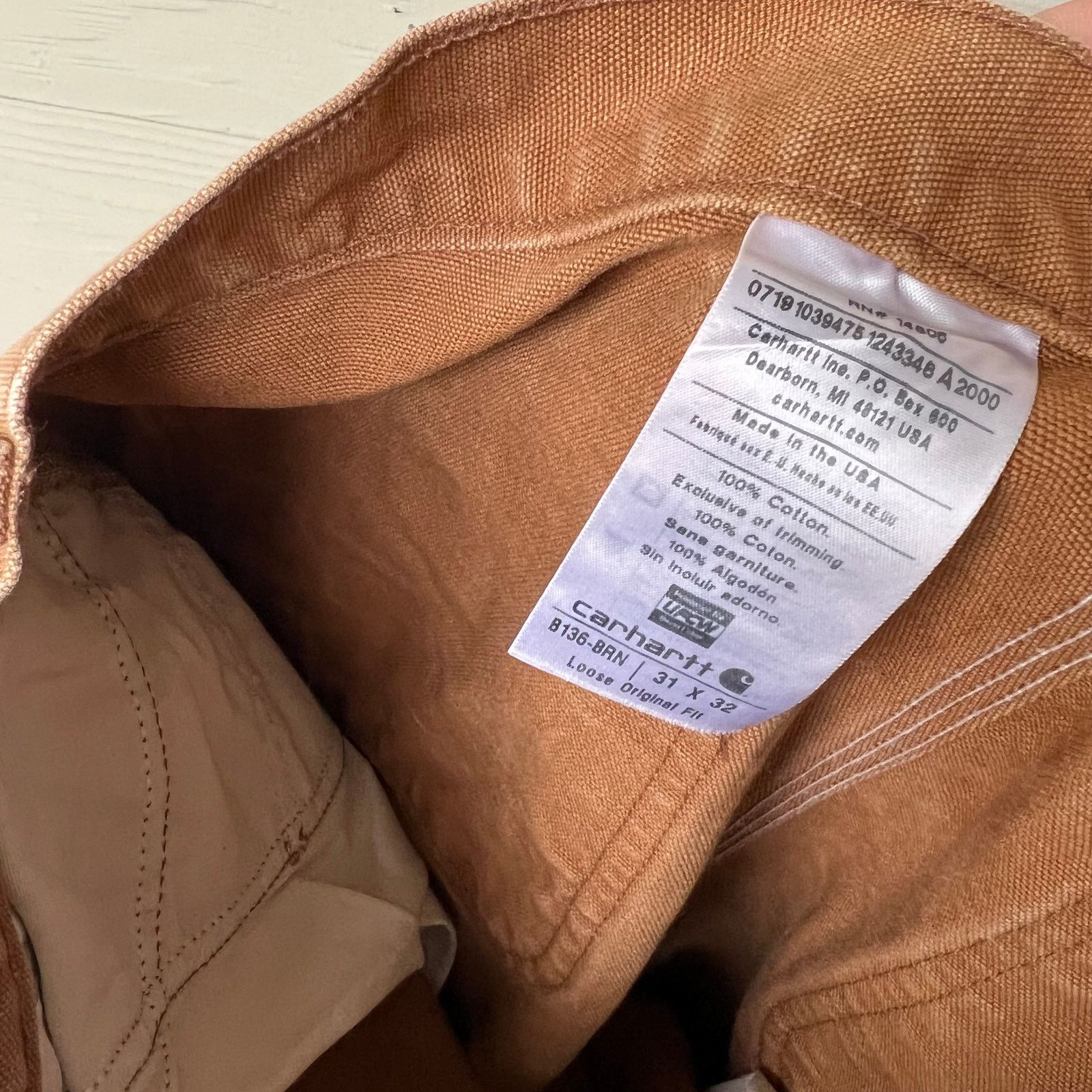 Carhartt × Vintage Carhartt brown double knee work wear carpenter pants Size US 30 / EU 46 - 6 Thumbnail