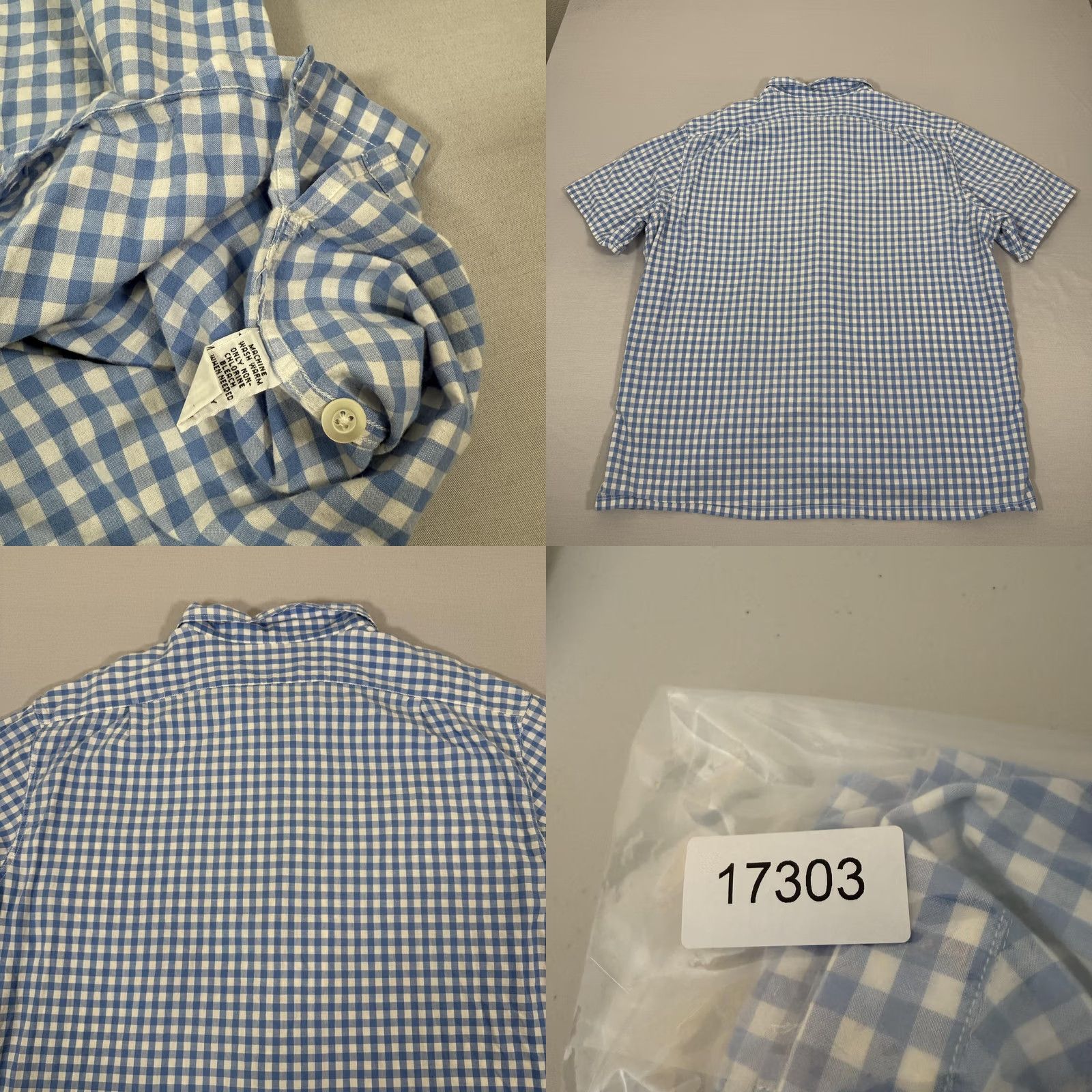 Polo Ralph Lauren Polo Ralph Lauren Shirt Mens 2XL Blue White Loop Collar Gingham Check Button Size US XXL / EU 58 / 5 - 9 Thumbnail