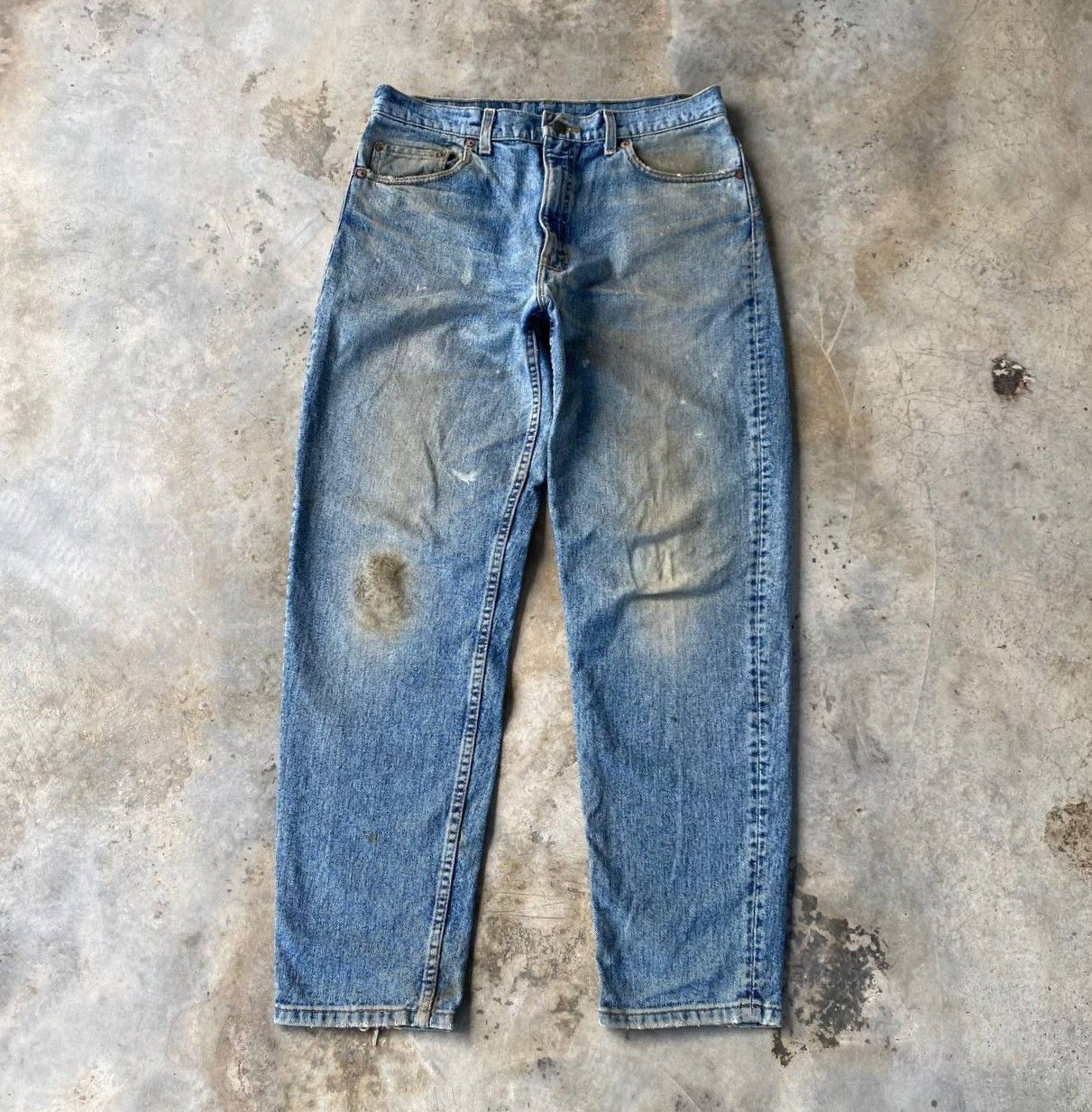 Levi's Vintage Clothing VINTAGE 1993 LEVIS 550 DIRTY MUDWASH GRUNGE JEAN USA W35X31" Size US 35 - 1 Thumbnail