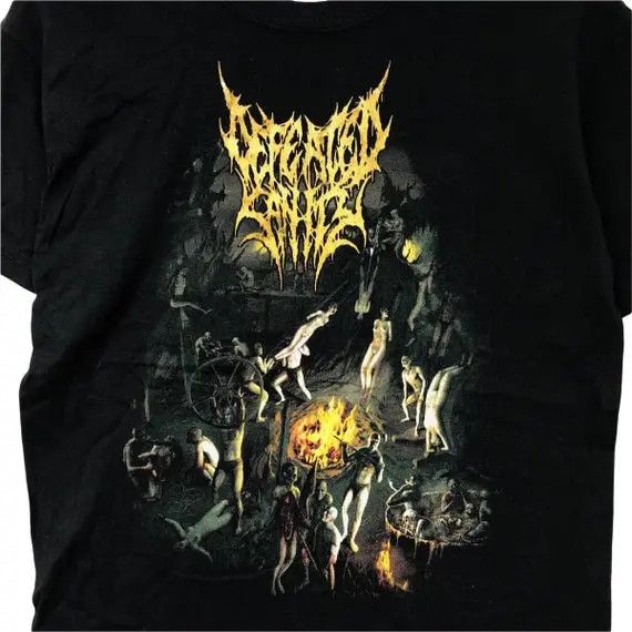Band Tees Vtg DEFEATED SANITY BAND Death Metal Tour Tee Shirt Concert Size US S / EU 44-46 / 1 - 5 Thumbnail