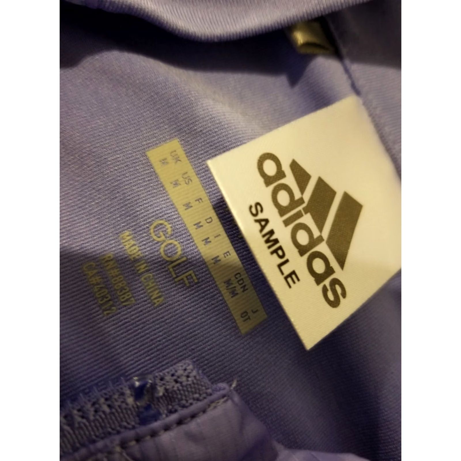 Adidas Womens adidas Golf Full Zip Vest M Medium Purple Athletic Jacket Style Basic Zip Size M / US 6-8 / IT 42-44 - 5 Thumbnail