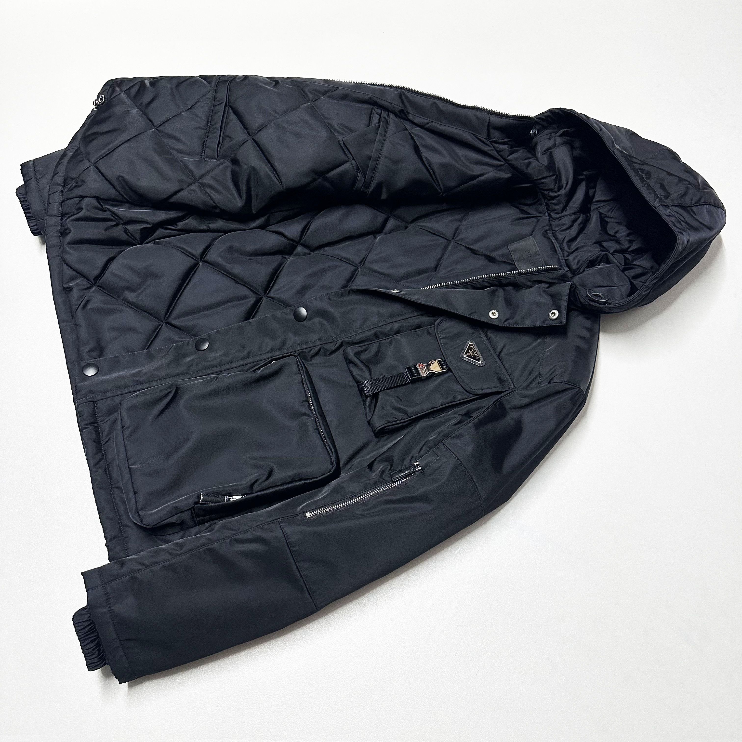 Prada Prada FW21 Re-Nylon Utility S M mens black jacket puffer Size US M / EU 48-50 / 2 - 6 Thumbnail
