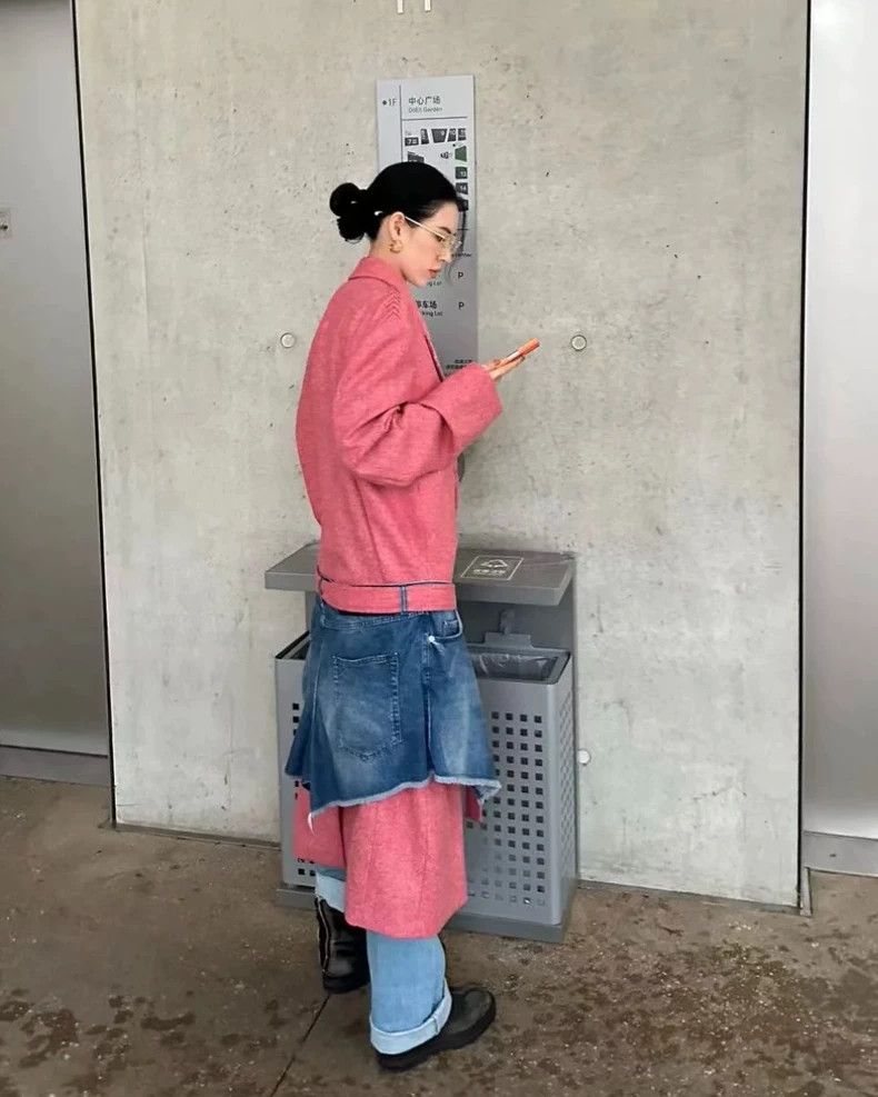 Loewe Loewe 22 autumn and winter out-of-print pink coat Size US M / EU 48-50 / 2 - 7 Thumbnail