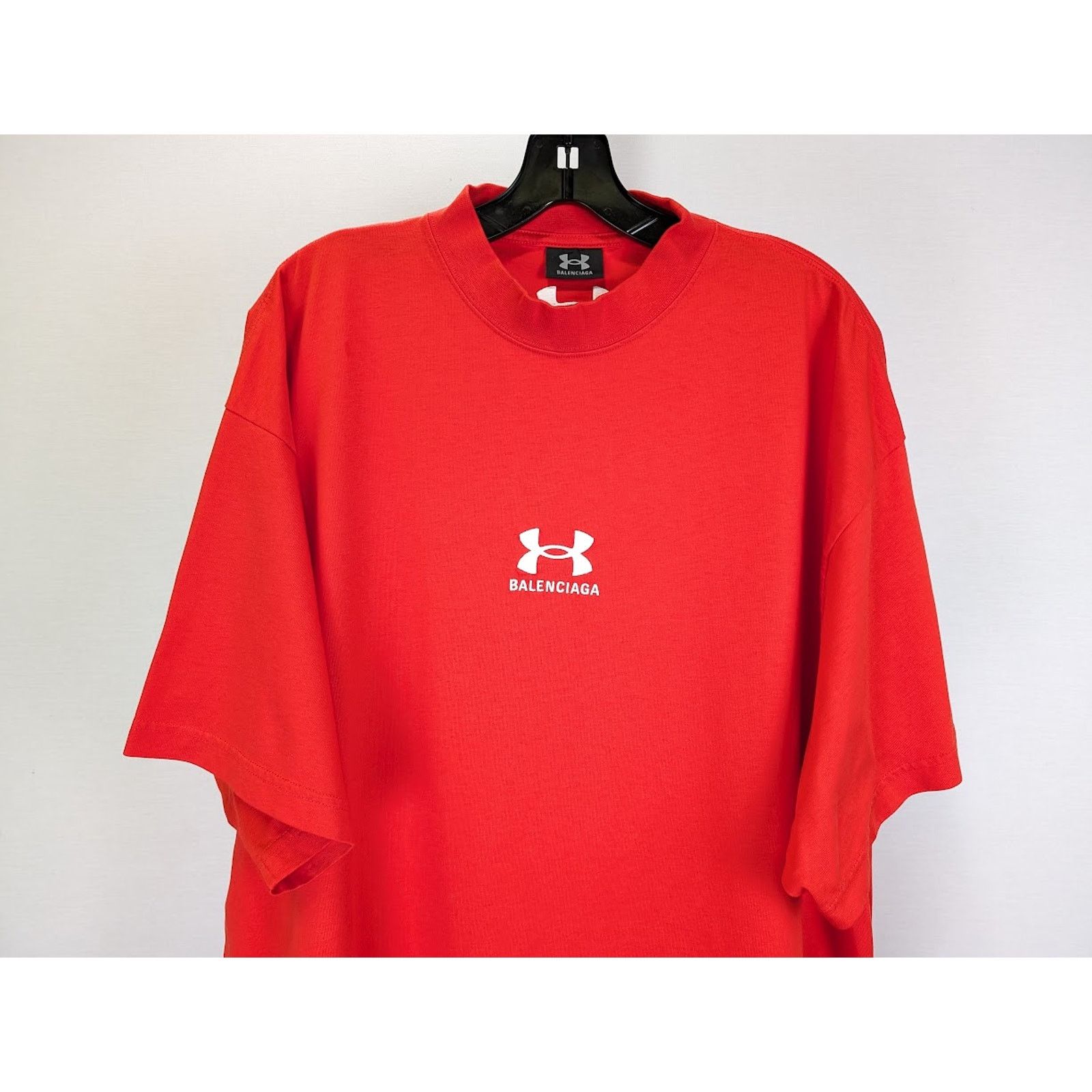 Balenciaga × Under Armour o1rshd1 T-Shirt Vintage Jersey in Red/White Size US XXL / EU 58 / 5 - 4 Thumbnail