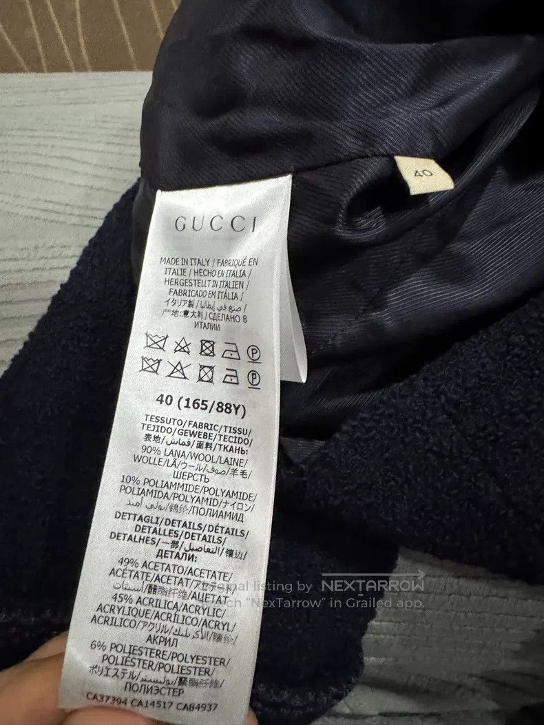 Gucci Gucci Dark blue gold button cardigan coat Size S / US 4 / IT 40 - 5 Thumbnail