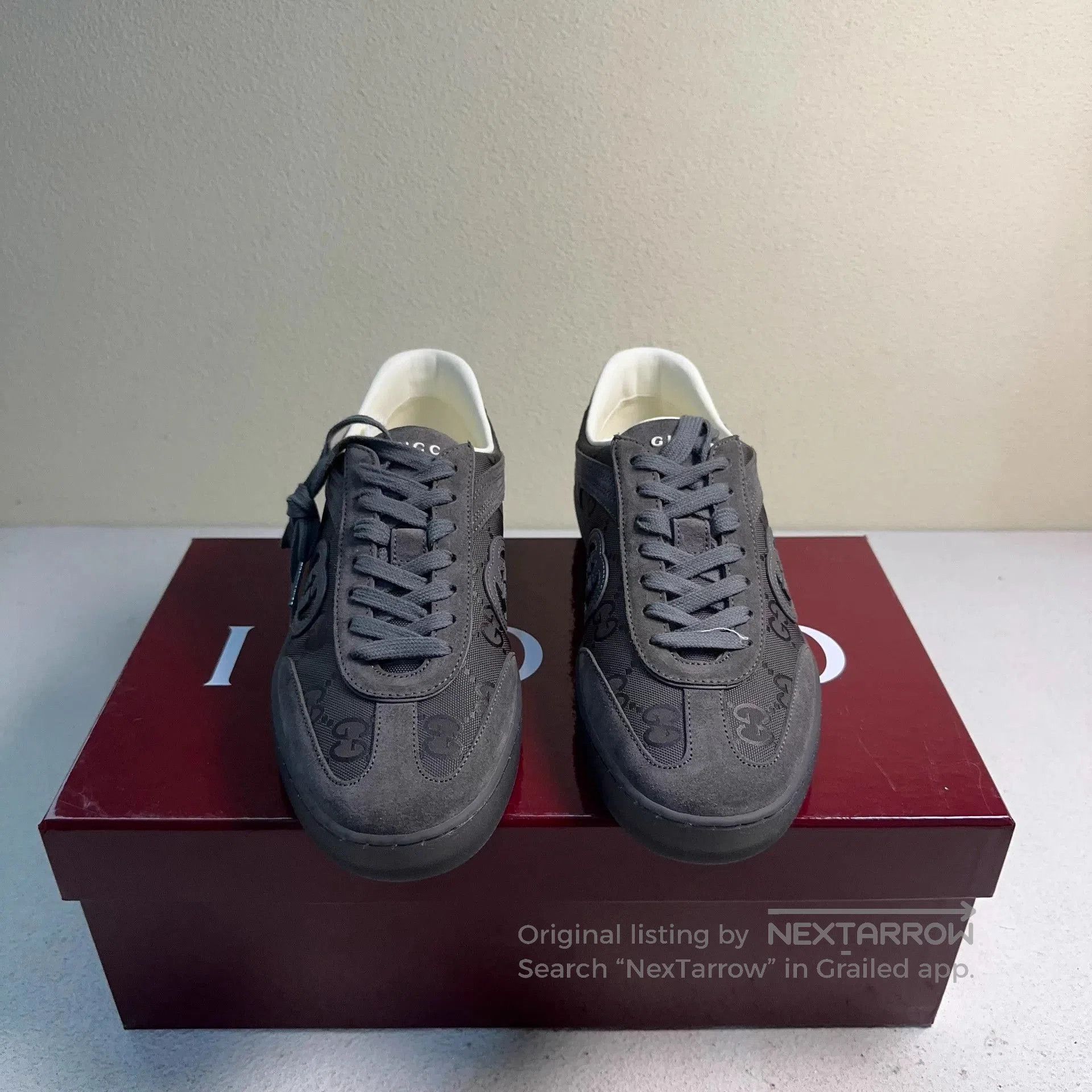 Gucci Gray Low-Top Sneakers Size 7. Size US 7 / EU 40 - 2 Thumbnail