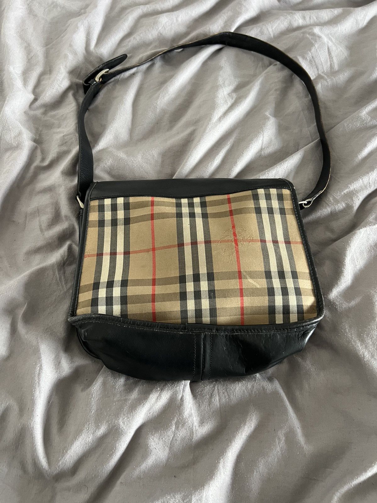 Burberry × Designer × Vintage Burberry Bag Vintage Nova Check London Y2k Size ONE SIZE - 13 Thumbnail