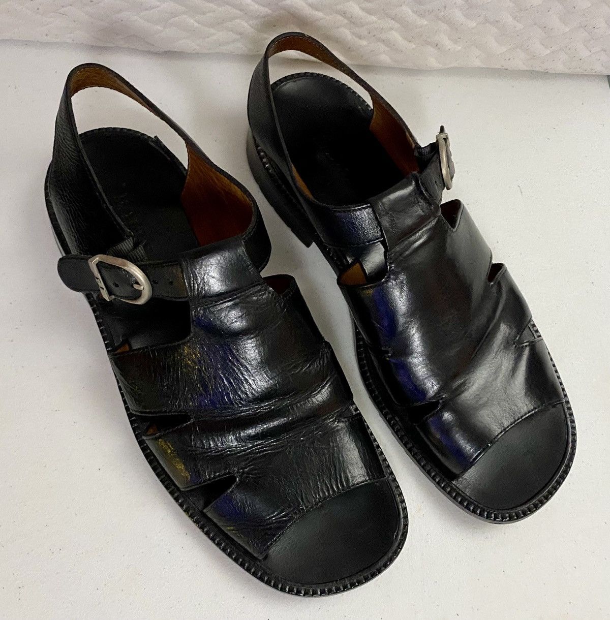 Bally Vintage Bally Panonico Fisherman Gurkha Sandals 12 US EUC Size US 12 / EU 45 - 1 Thumbnail