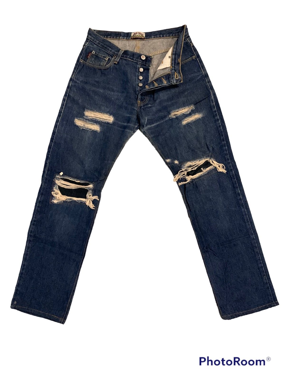 Denime Distressed/patchwork Denim kurt Cobain style Size US 30 / EU 46 - 1 Thumbnail