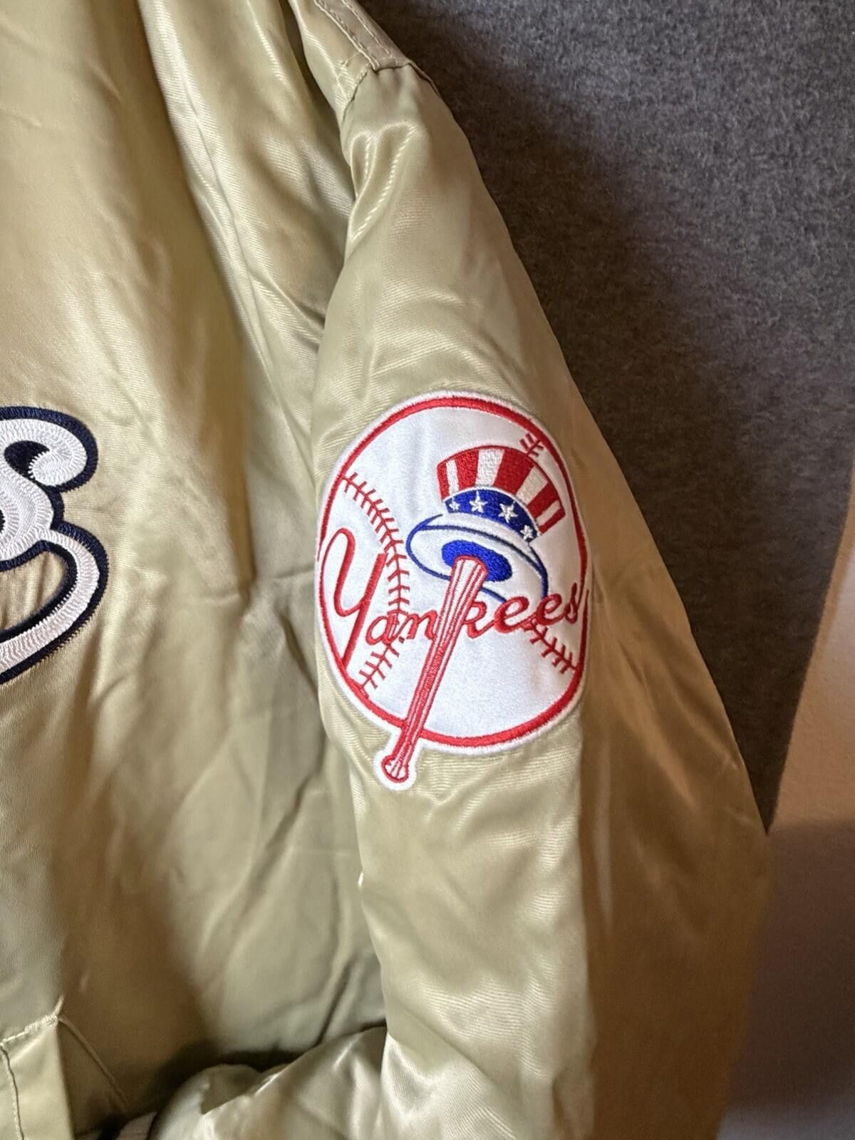 Starter Vintage STARTER New York Yankees Jacket 2XL Champagne New Size ONE SIZE - 6 Thumbnail