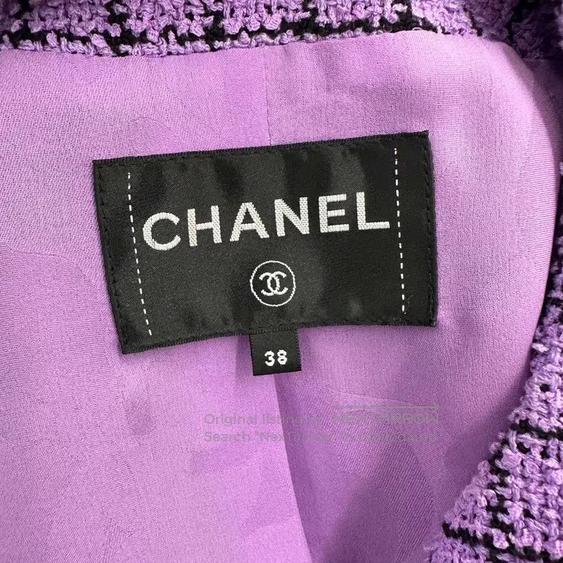 Chanel Chanel Purple tweed coat Size XS / US 0-2 / IT 36-38 - 4 Thumbnail