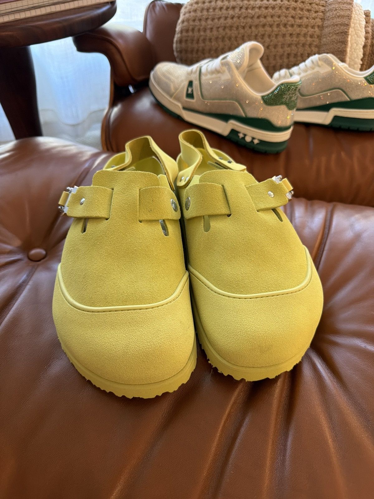 Dior Dior X Birkenstocks - Yellow/Green Color Size US 10.5 / EU 43-44 - 2 Thumbnail