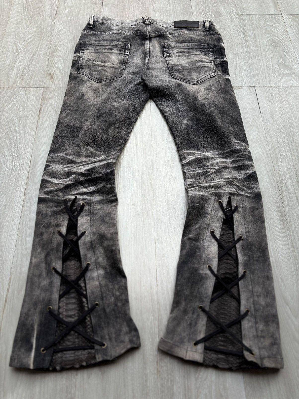 semanticdesign SEMANTIC DESIGN lace-up jeans Size US 29 - 3 Thumbnail