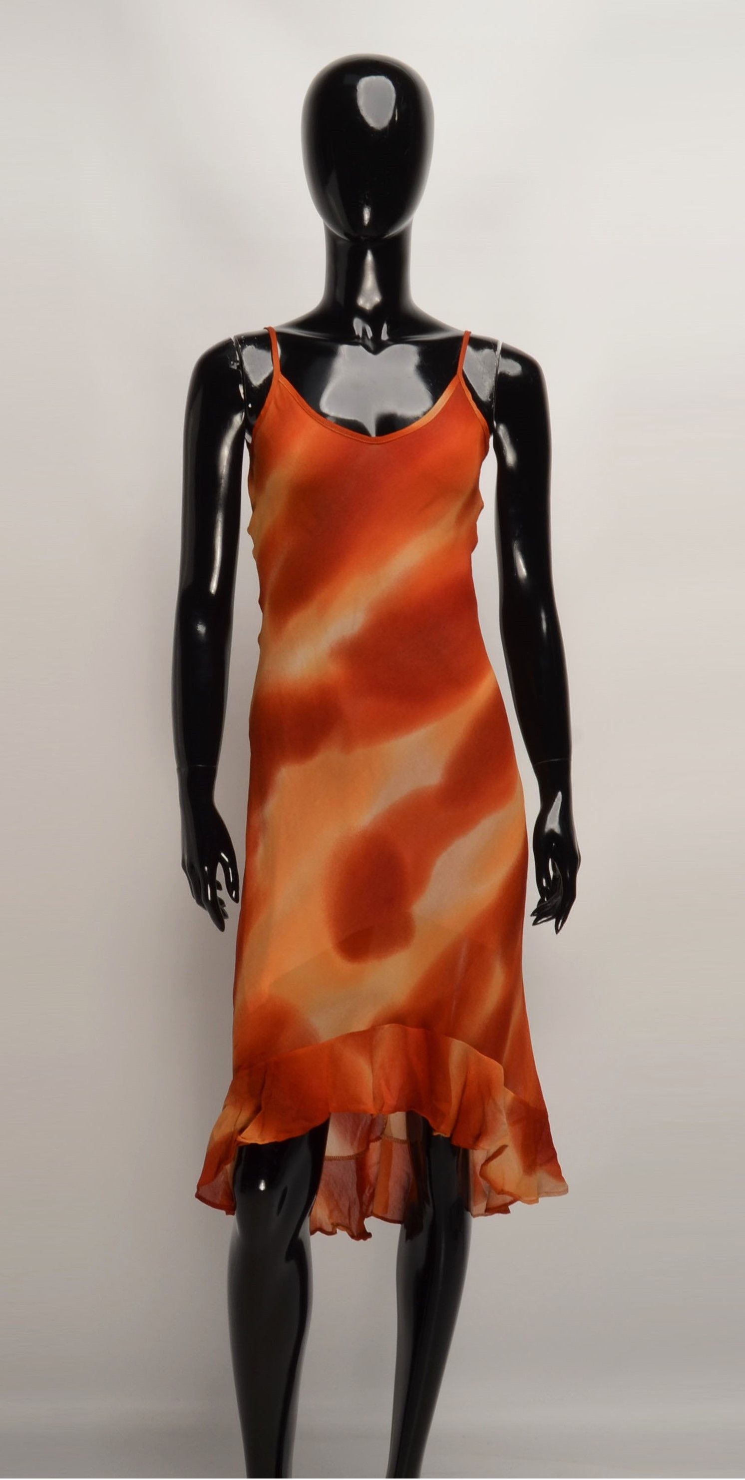 Designer × Vintage Vintage Sabbiano Y2K Mesh Gradient Mini Dress Size XS / US 0-2 / IT 36-38 - 1 Thumbnail