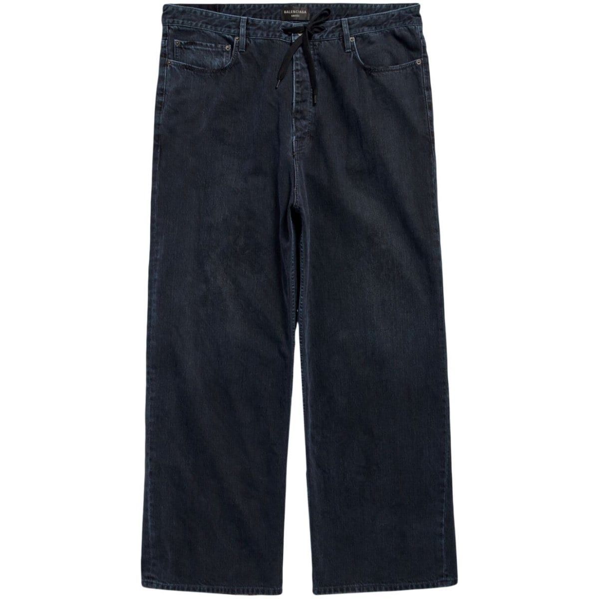 Balenciaga oversized baggy pants in black japanese denim Size US 29 - 1 Thumbnail