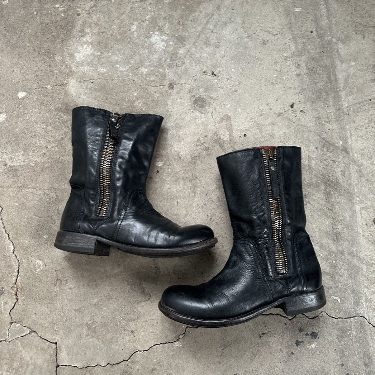 Guidi Rare MOMA Back Laces Combat Ankle Boots guidi style Size US 7 / IT 37 - 6 Thumbnail