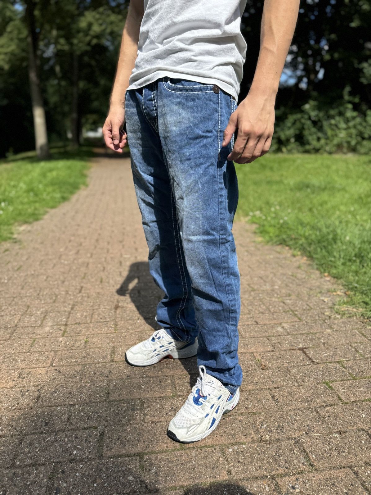 True Religion True Religion Made in USA Vintage Denim Jeans Avantgarde Y2K Size US 34 / EU 50 - 7 Thumbnail