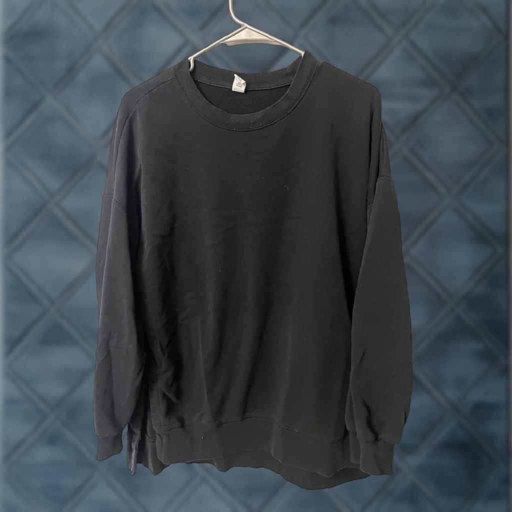 Old Navy Old Navy Women's Black Solid Sweatshirt Size M Slits Hem Size M / US 6-8 / IT 42-44 - 1 Thumbnail