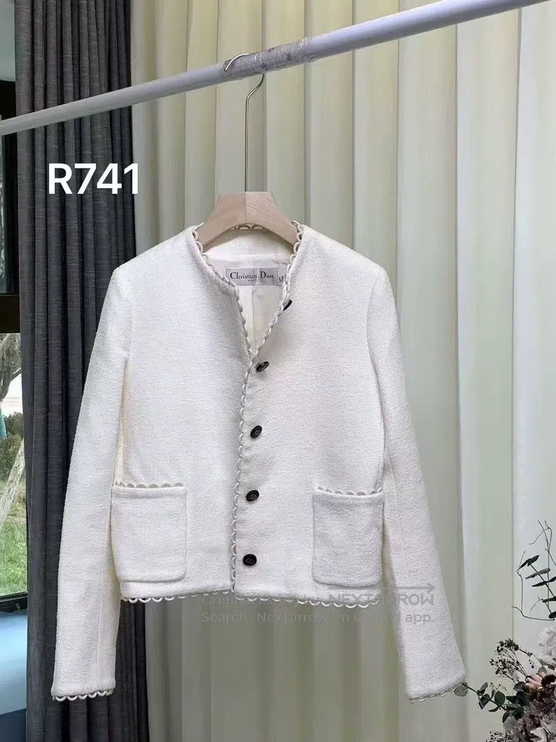 Dior Solid colour single-breasted jacket