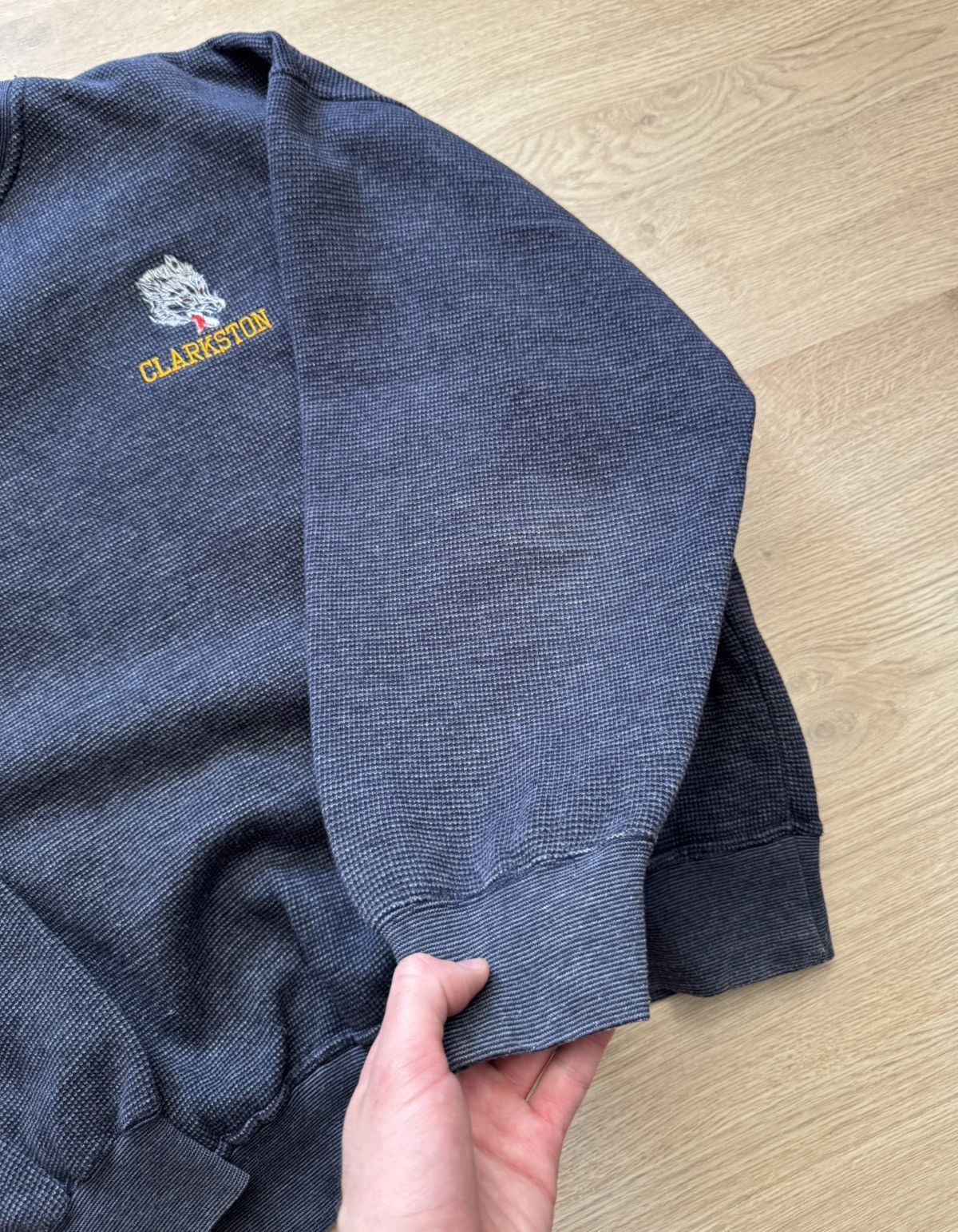 Vintage Vintage Clarkston University Football Team Boxy Sweatshirt Size US XL / EU 56 / 4 - 4 Thumbnail