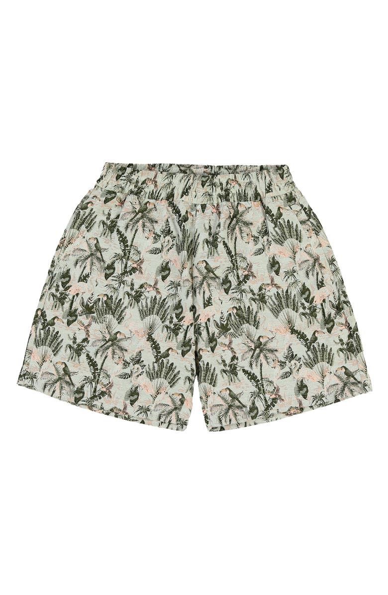 NWT Parrot Jacquard Elastic Waist Shorts XL