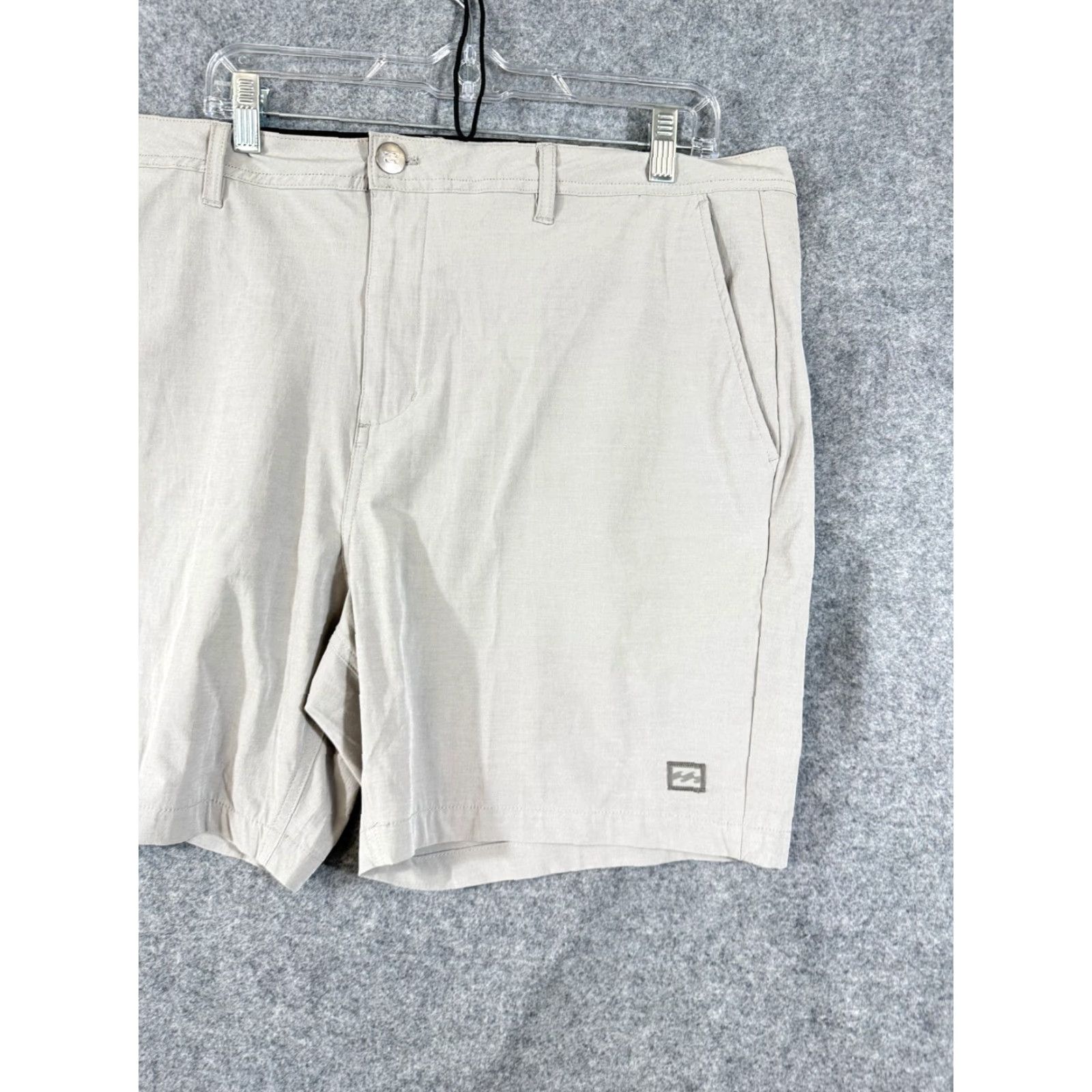 Billabong Billabong Hybrid Chino Shorts 18" Mens 40 Light Gray Stretch Flat Front Pockets NWT Size US 40 / EU 56 - 4 Thumbnail
