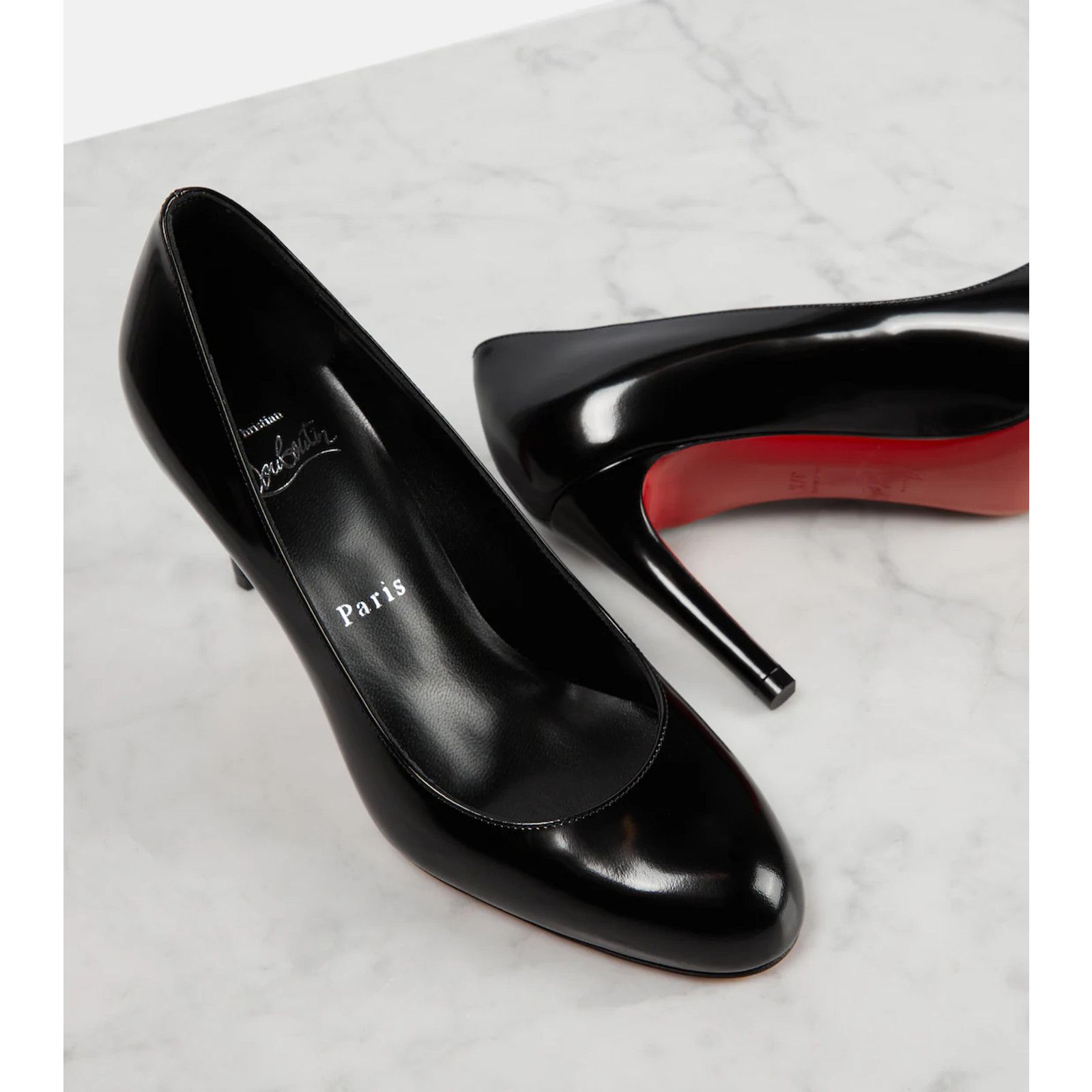 Christian Louboutin Christian Louboutin Pumppie 85 Black Leather Pump 38 Size US 8 / IT 38 - 12 Thumbnail
