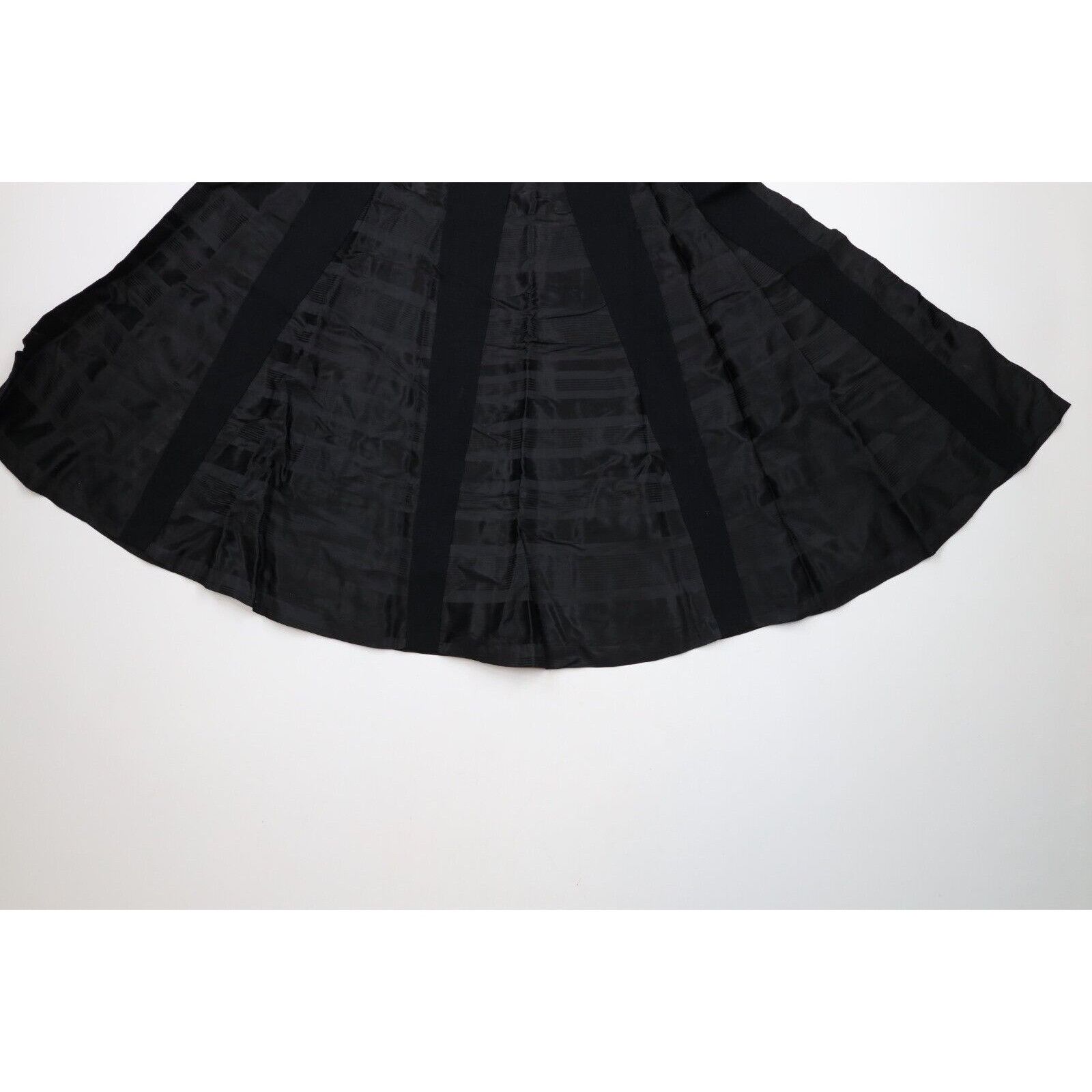 Vintage Vintage 60s 70s Streetwear Wool Satin Striped Skirt Size 24" / US 00 / IT 34 - 4 Thumbnail