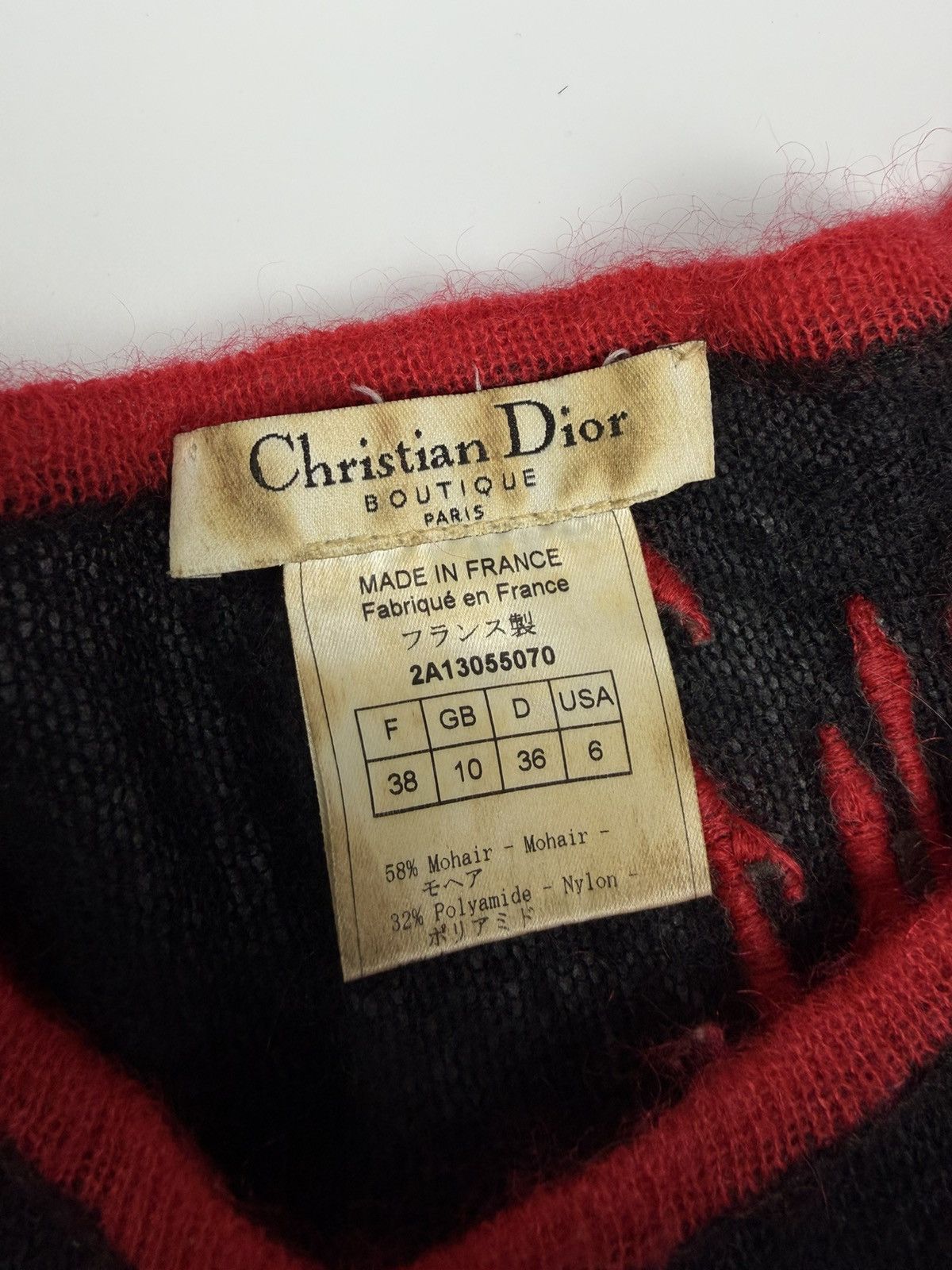 Dior RARE Dior by Galliano SS02 Gothic Blood Red 1947 Tops Size S / US 4 / IT 40 - 8 Thumbnail