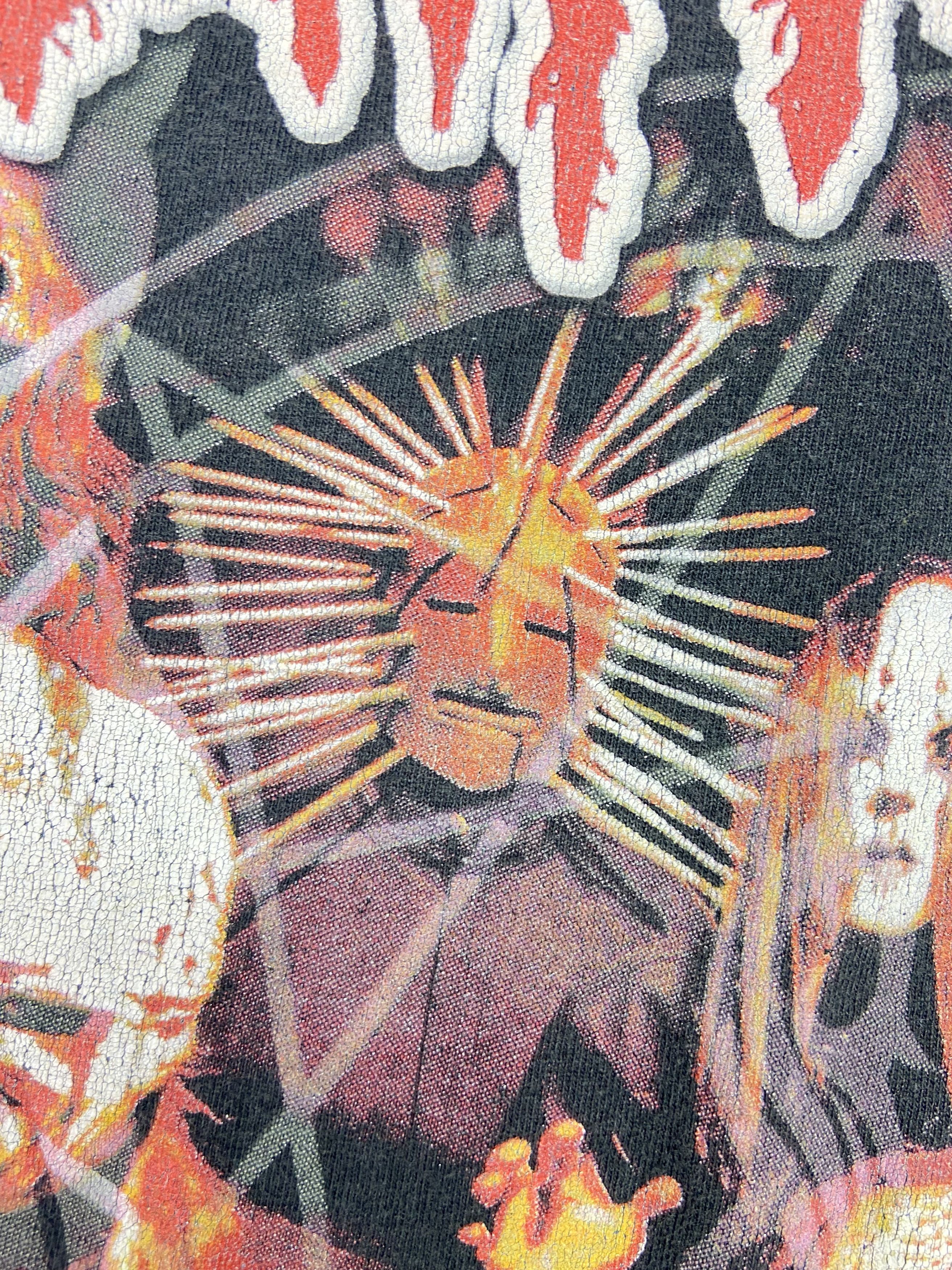 Band Tees 1990's "WE WON'T DIE" SLIPKNOT SUN FADED RARE TEE - LOT № 11 Size US L / EU 52-54 / 3 - 6 Thumbnail