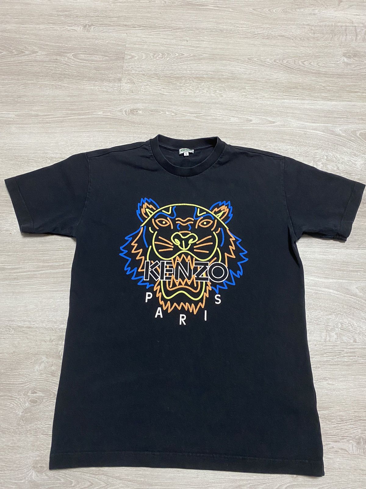 Kenzo Kenzo Paris Big Logo Tiger T-shirt Size S-M Size US S / EU 44-46 / 1 - 1 Thumbnail