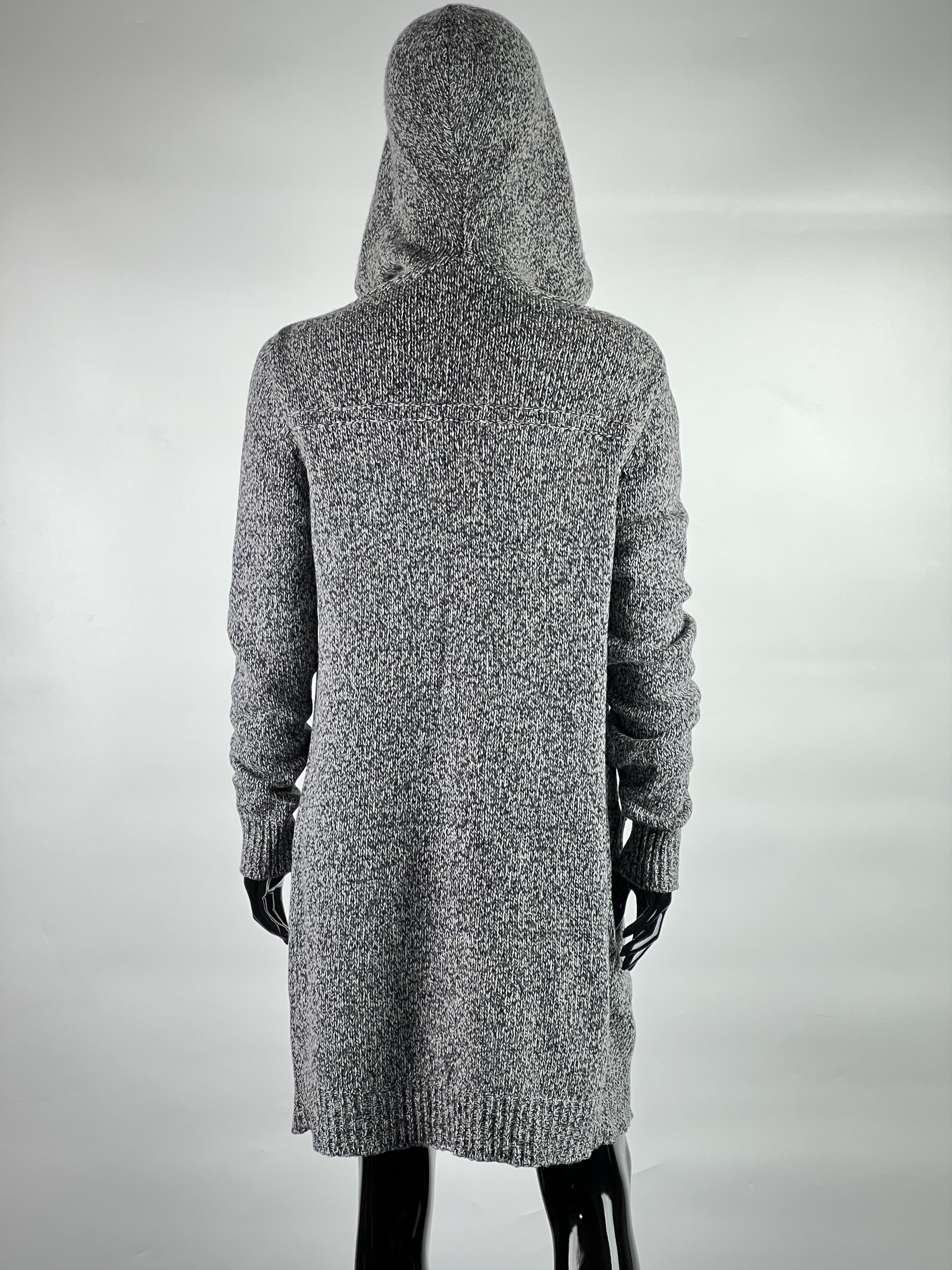TWINSET Twin-Set Simona Barbieri Wool Long Hooded Cardigan Size S/M Size S / US 4 / IT 40 - 3 Thumbnail