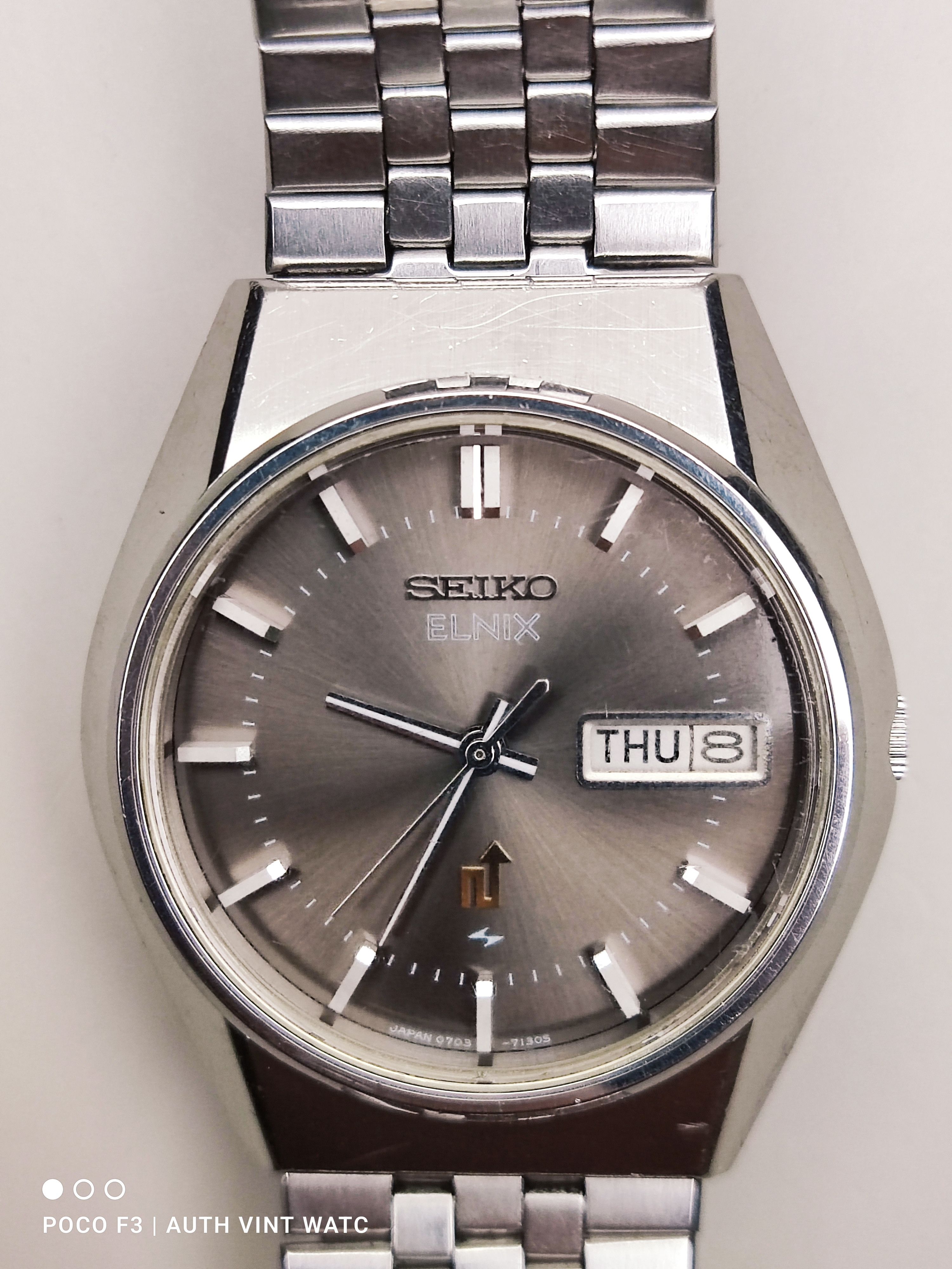 Seiko Rare Authentic Vintage Seiko Electronic ELNIX 0703-7110 Men Size ONE SIZE - 3 Thumbnail