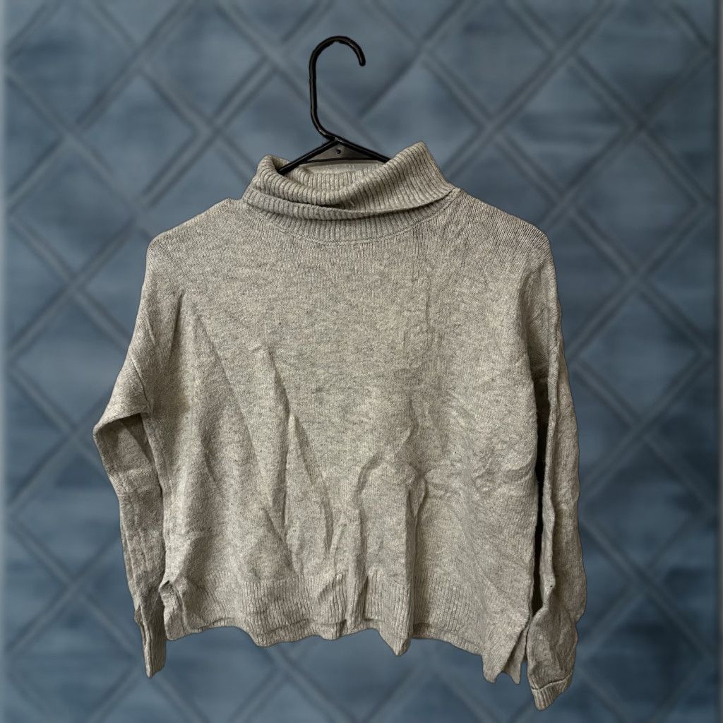 Loft Loft Sweater Women Size XSP Gray Turtleneck Acrylic Blend Fall Size XS / US 0-2 / IT 36-38 - 1 Thumbnail