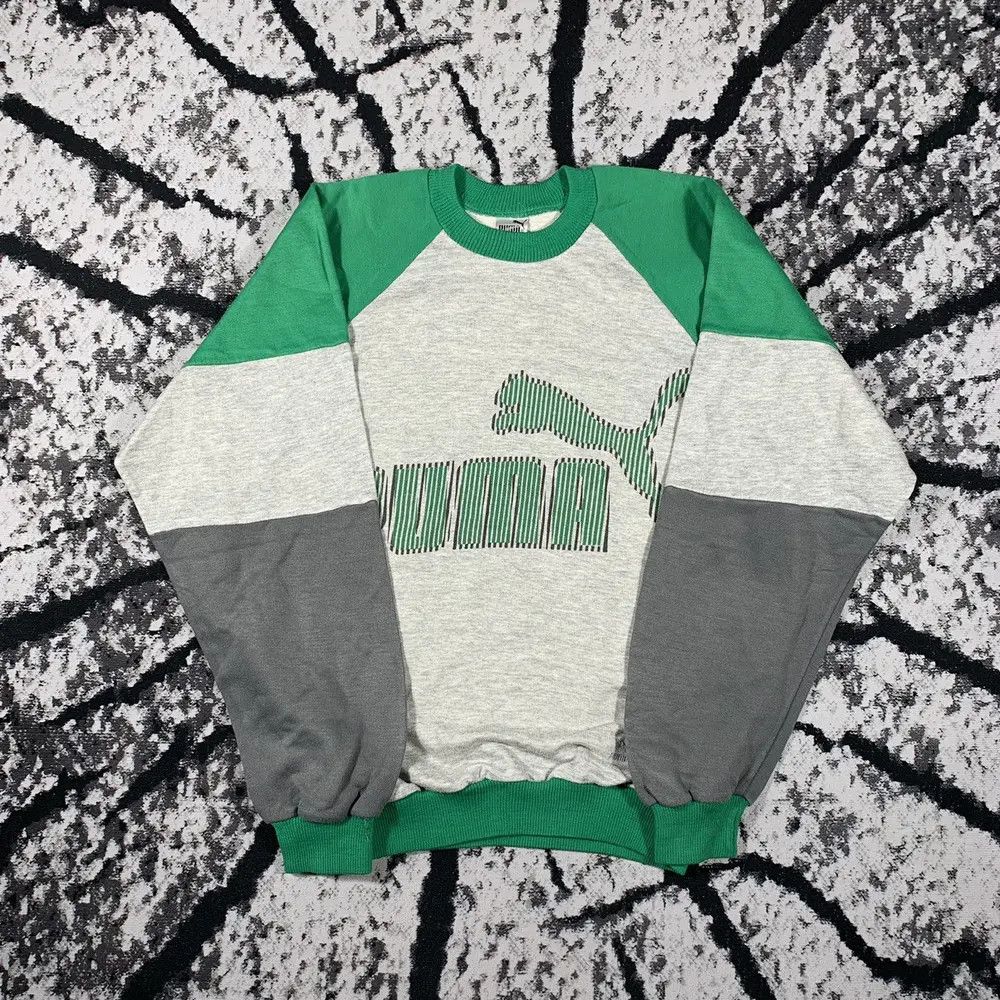 Puma Vintage 90’s PUMA Crewneck Sweatshirt Boxy Big Logo Rare Size US XL / EU 56 / 4 - 4 Thumbnail
