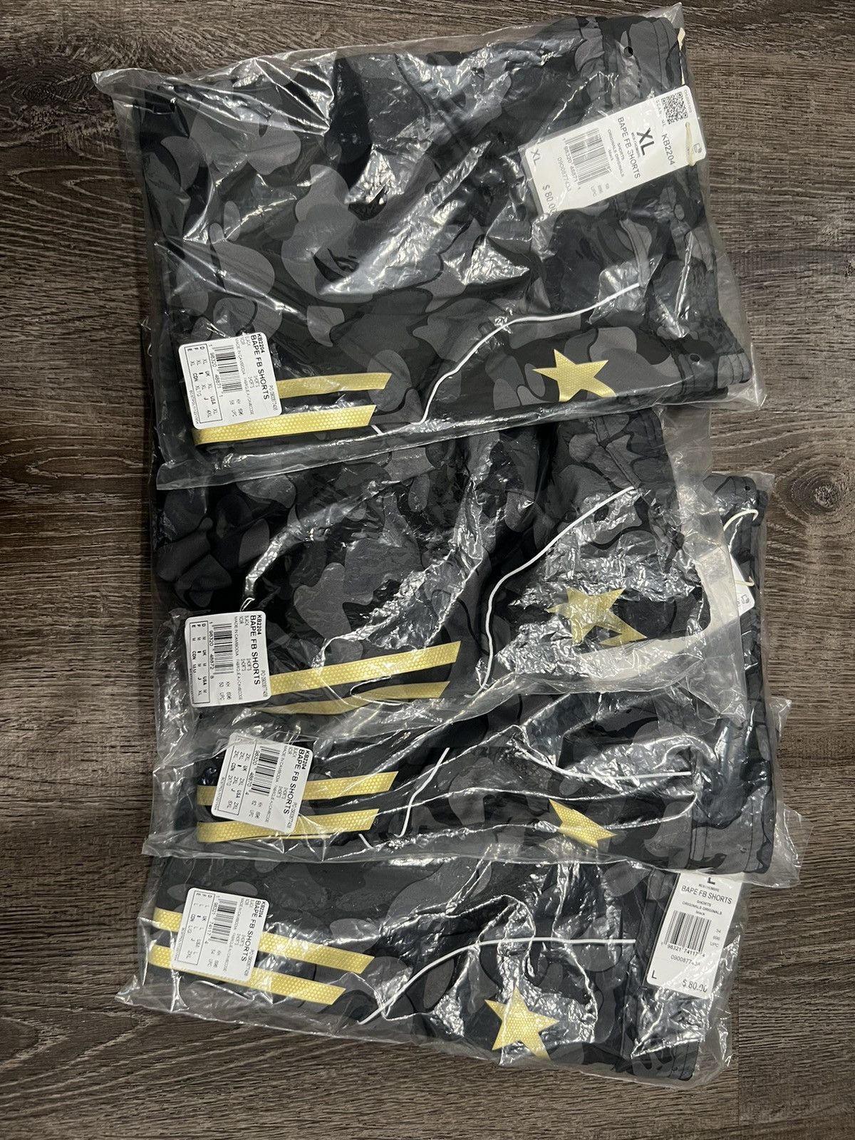 Adidas × Bape Adidas x Bape Football Slim Shorts Black SZ XL & XXL Size US 37 - 9 Thumbnail