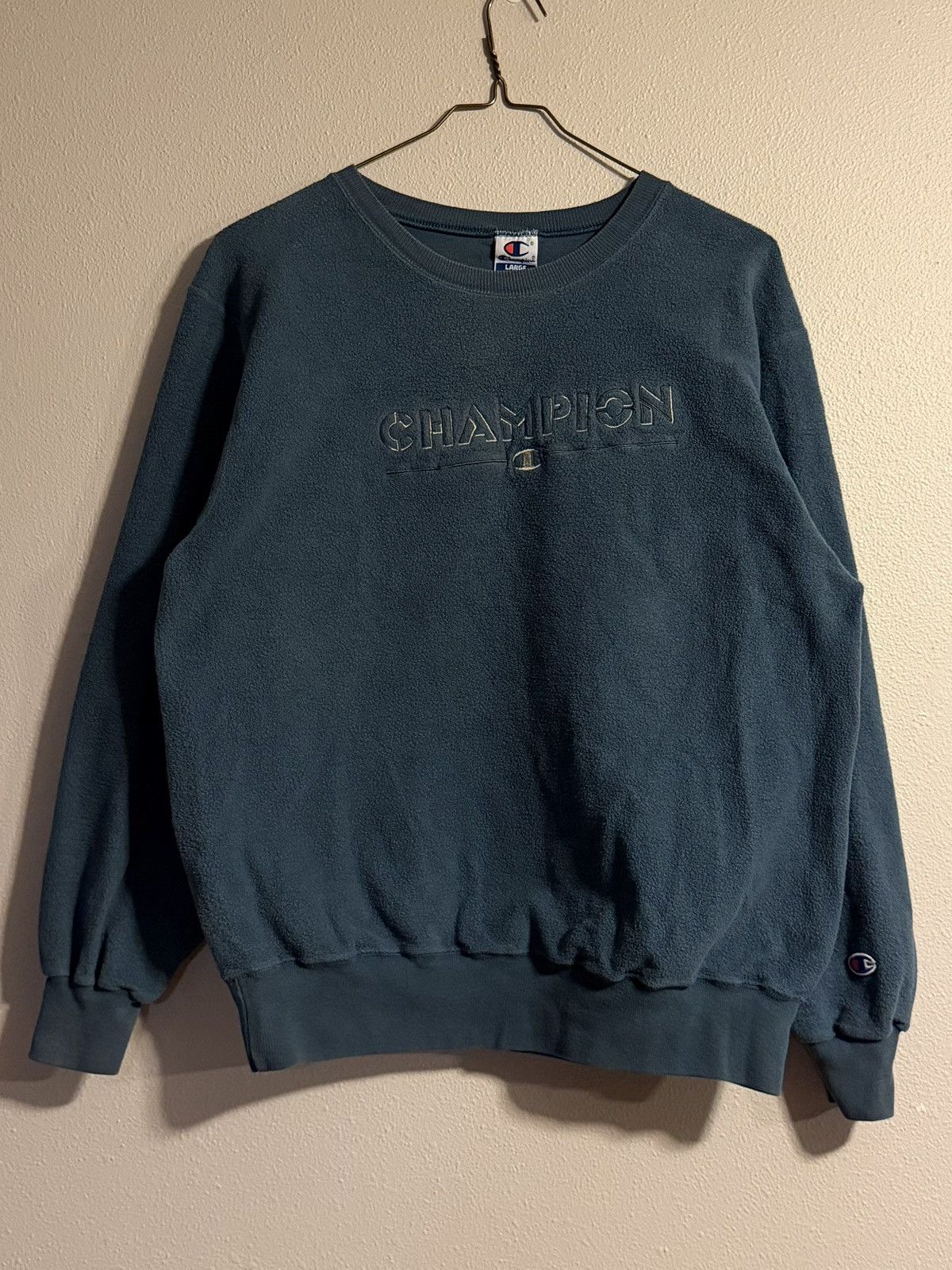 Champion vtg 90s champion fleece crewneck embroidered large Size US L / EU 52-54 / 3 - 1 Thumbnail