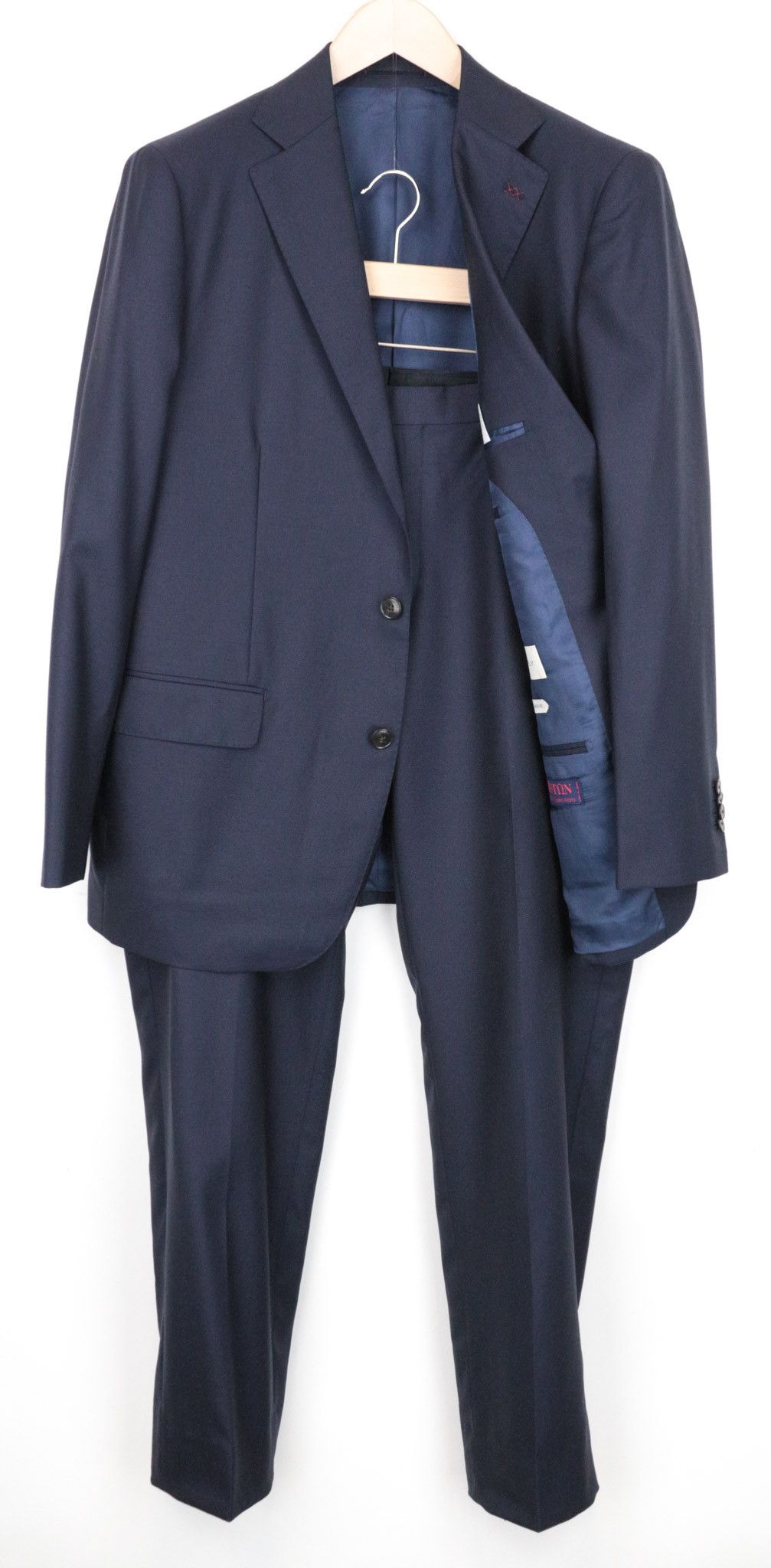 Suitsupply LAZIO UK44R Navy Wool 2 Piece Suit 67984 Size 44R - 1 Thumbnail