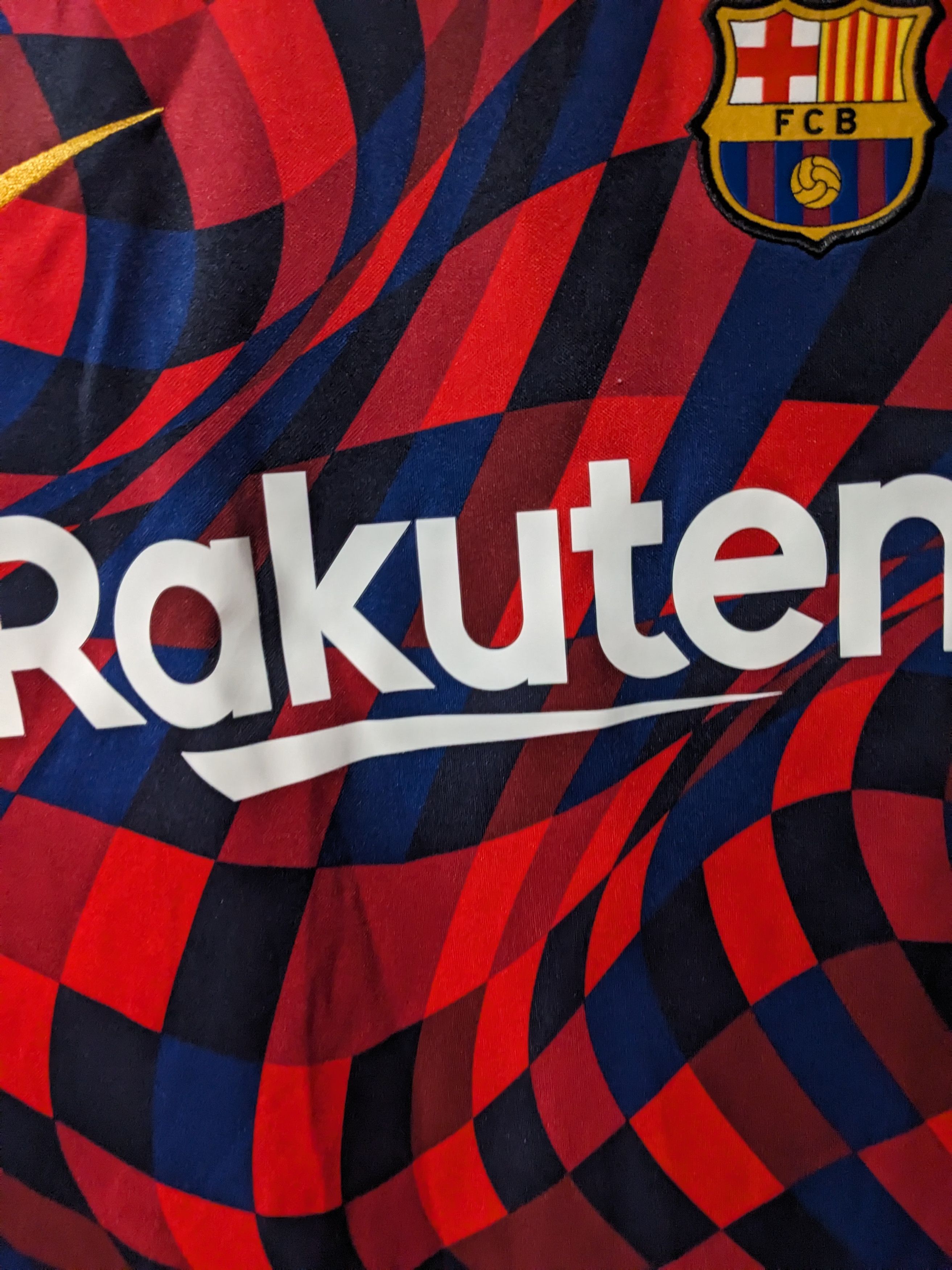 Nike Nike Barcelona Rakuten Warm Up Dri-Fit Medium Jersey Size US M / EU 48-50 / 2 - 2 Thumbnail