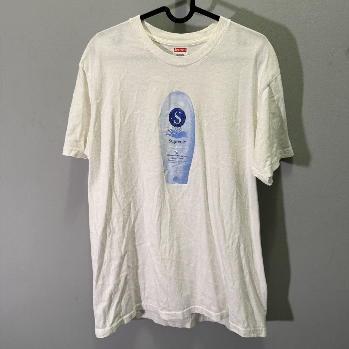 Supreme Supreme Super Cream Tee FW19 Medium Size US M / EU 48-50 / 2 - 1 Thumbnail