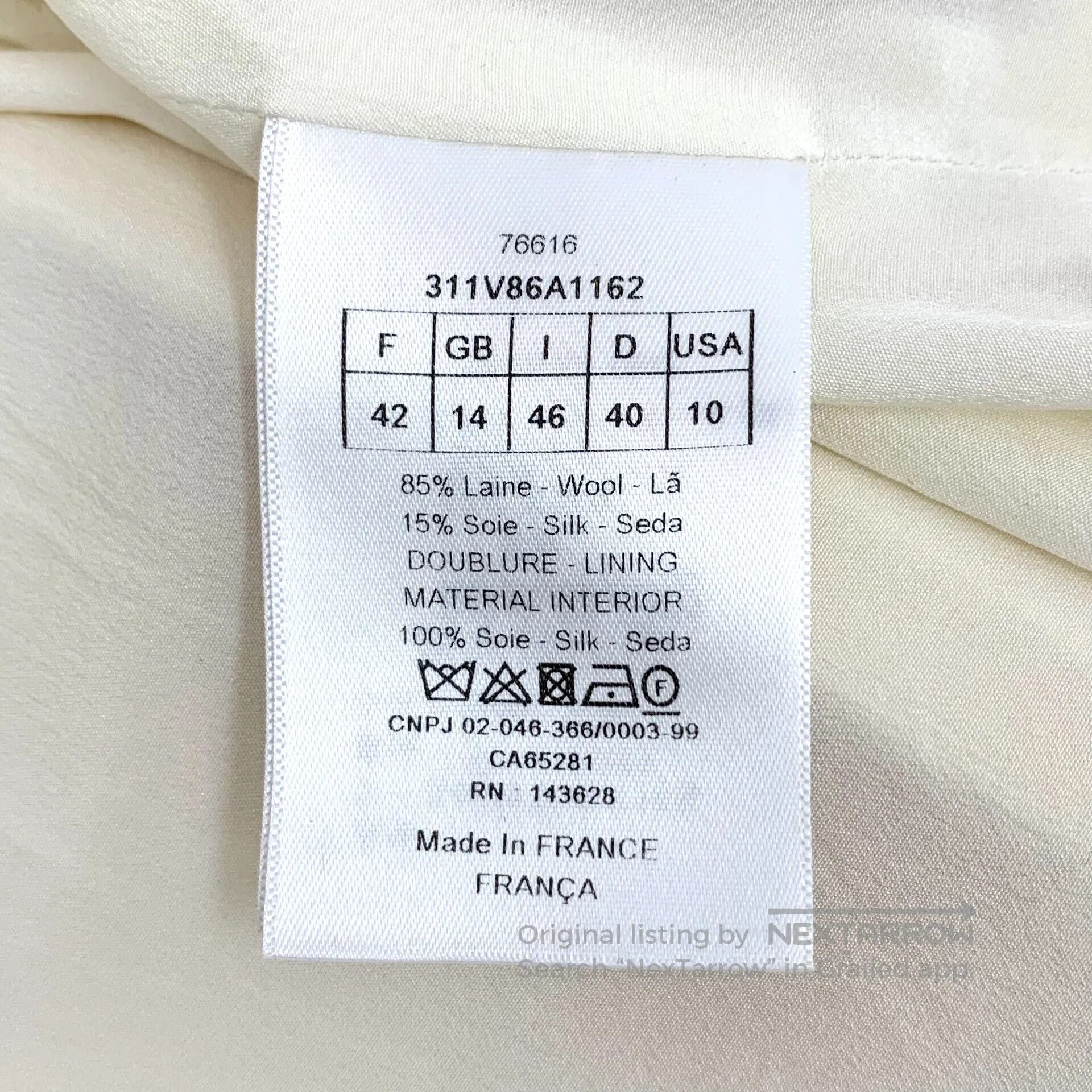 Dior Dior Beige Wool Lapel Double-breasted Long Sleeve Blazer J Size M / US 6-8 / IT 42-44 - 6 Thumbnail