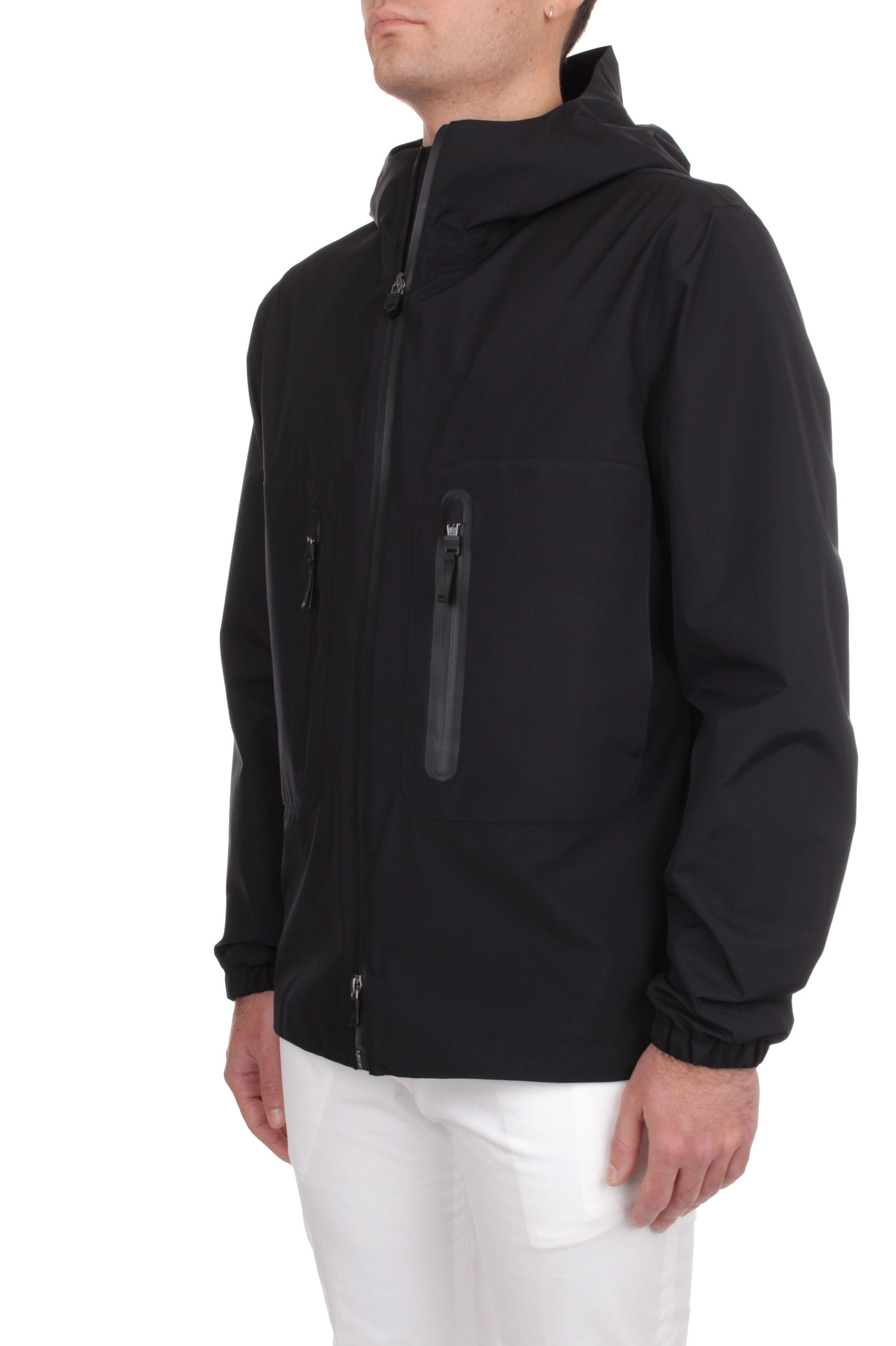 Herno o1s22i1n1024 Gore-Tex Hooded Jacket in Black Size US M / EU 48-50 / 2 - 2 Thumbnail