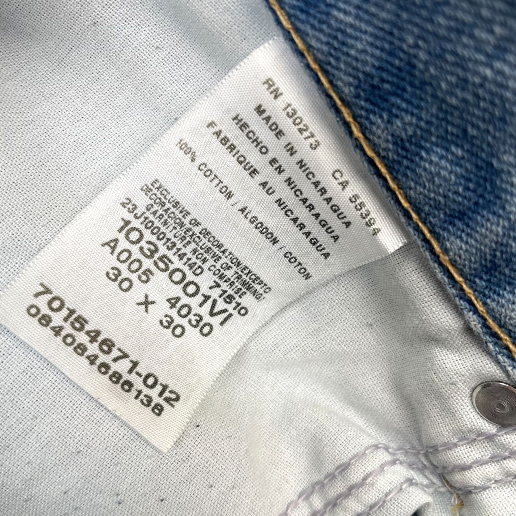 Wrangler Wrangler Jeans Mens 30x30 Blue Relaxed Fit Straight Leg Denim Cotton Cowboy Cut Size US 32 / EU 48 - 3 Thumbnail